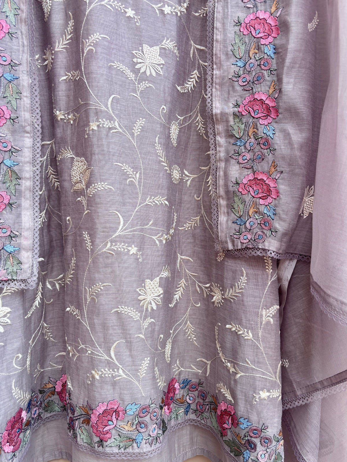 Abeer Grace Mulmul Chanderi Unstitched Suit