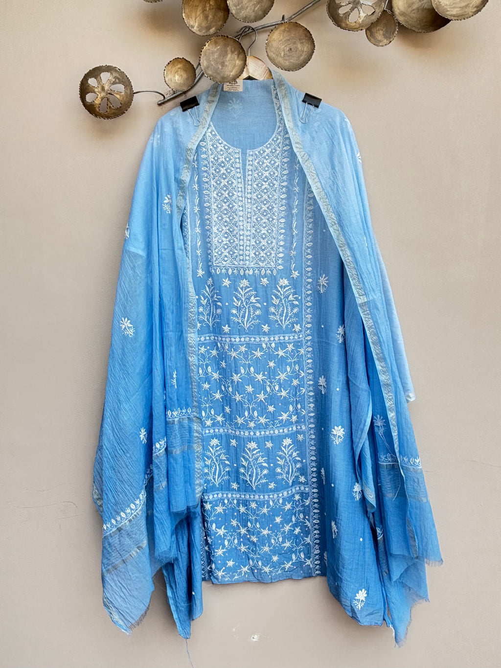 Mulchanderi Luckhnavi 3pc Unstitched Suit