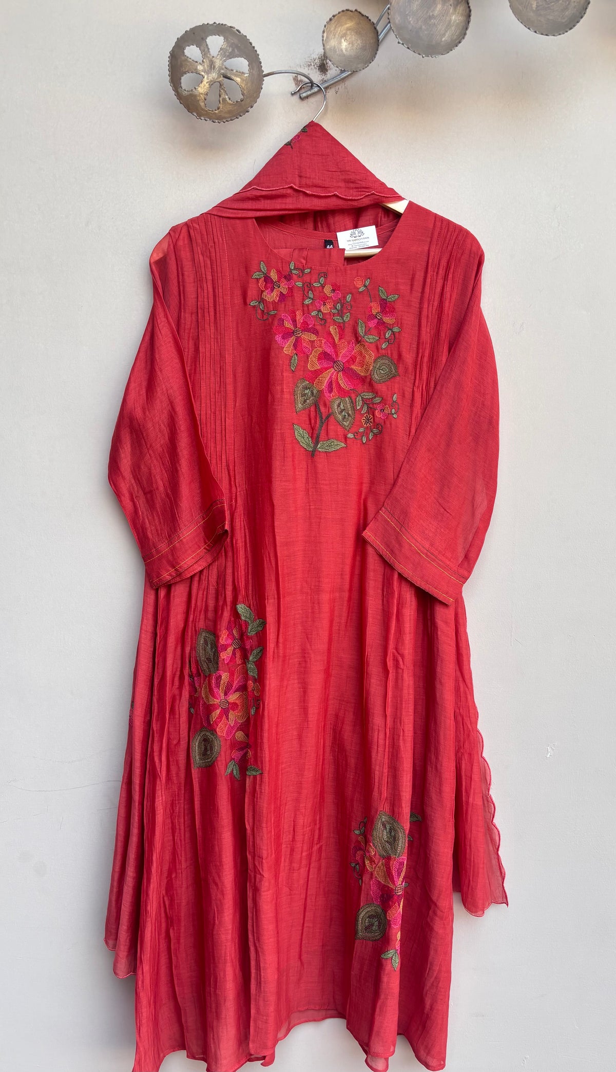 Mahnoor Mulmul Chanderi Kurta Set