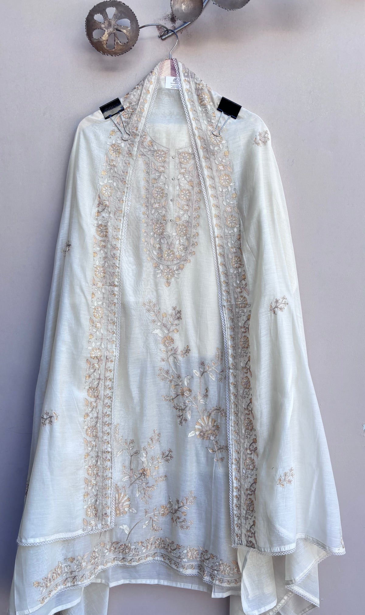 Rubaab Mulmul Chanderi Unstitched Suit