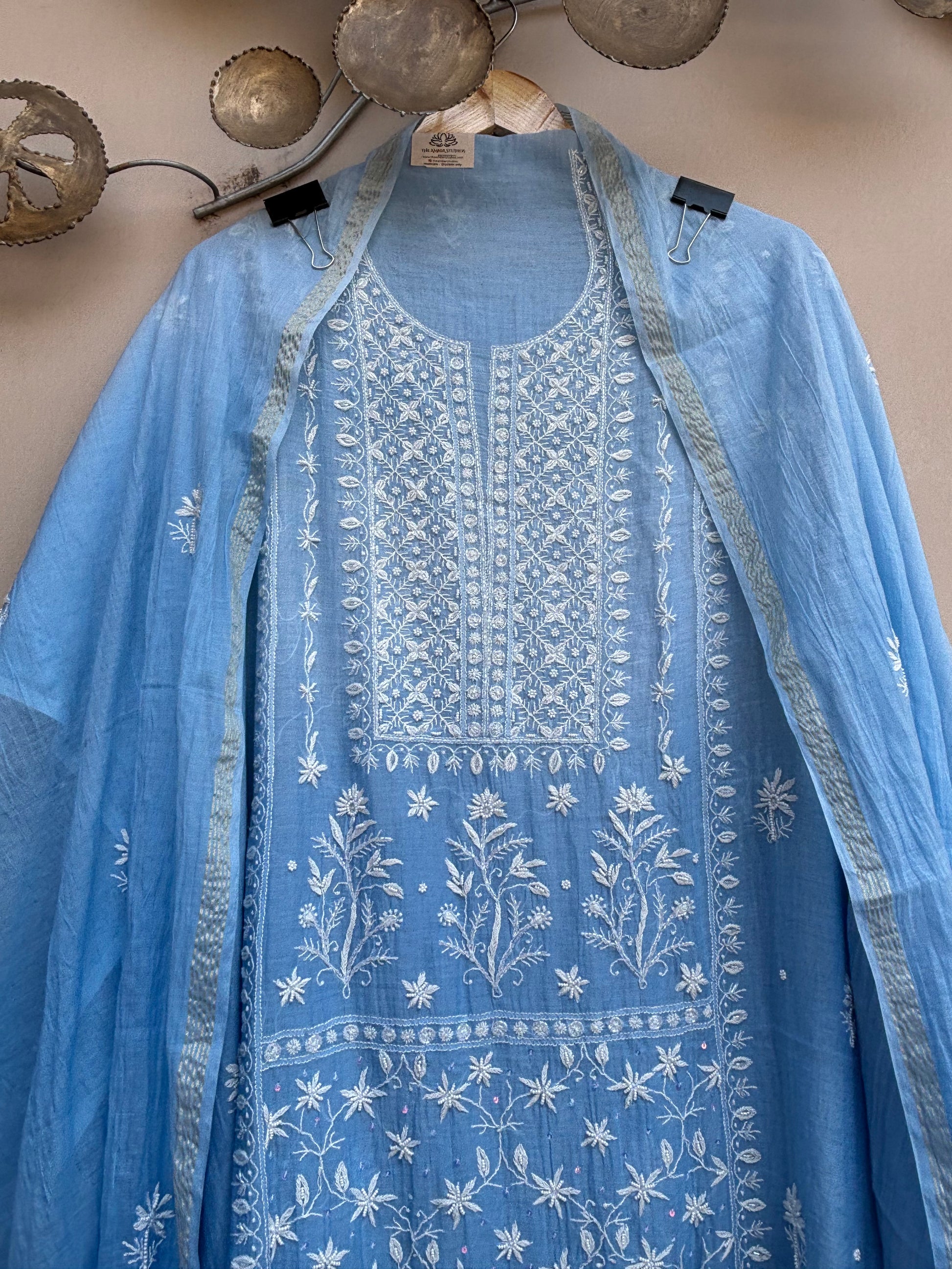 Close up of embroidery