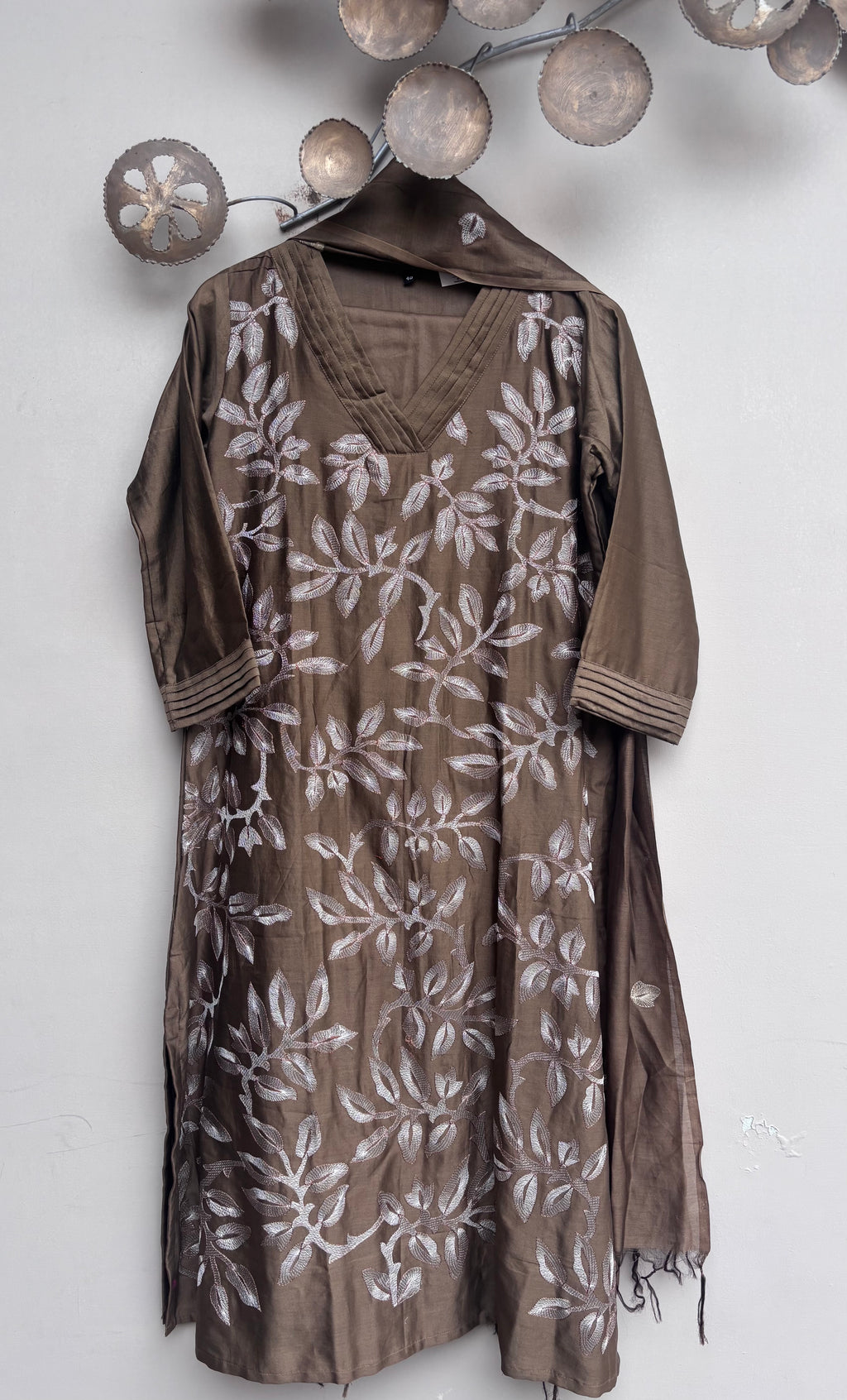 Zarmina Chanderi Silk Kurta Set