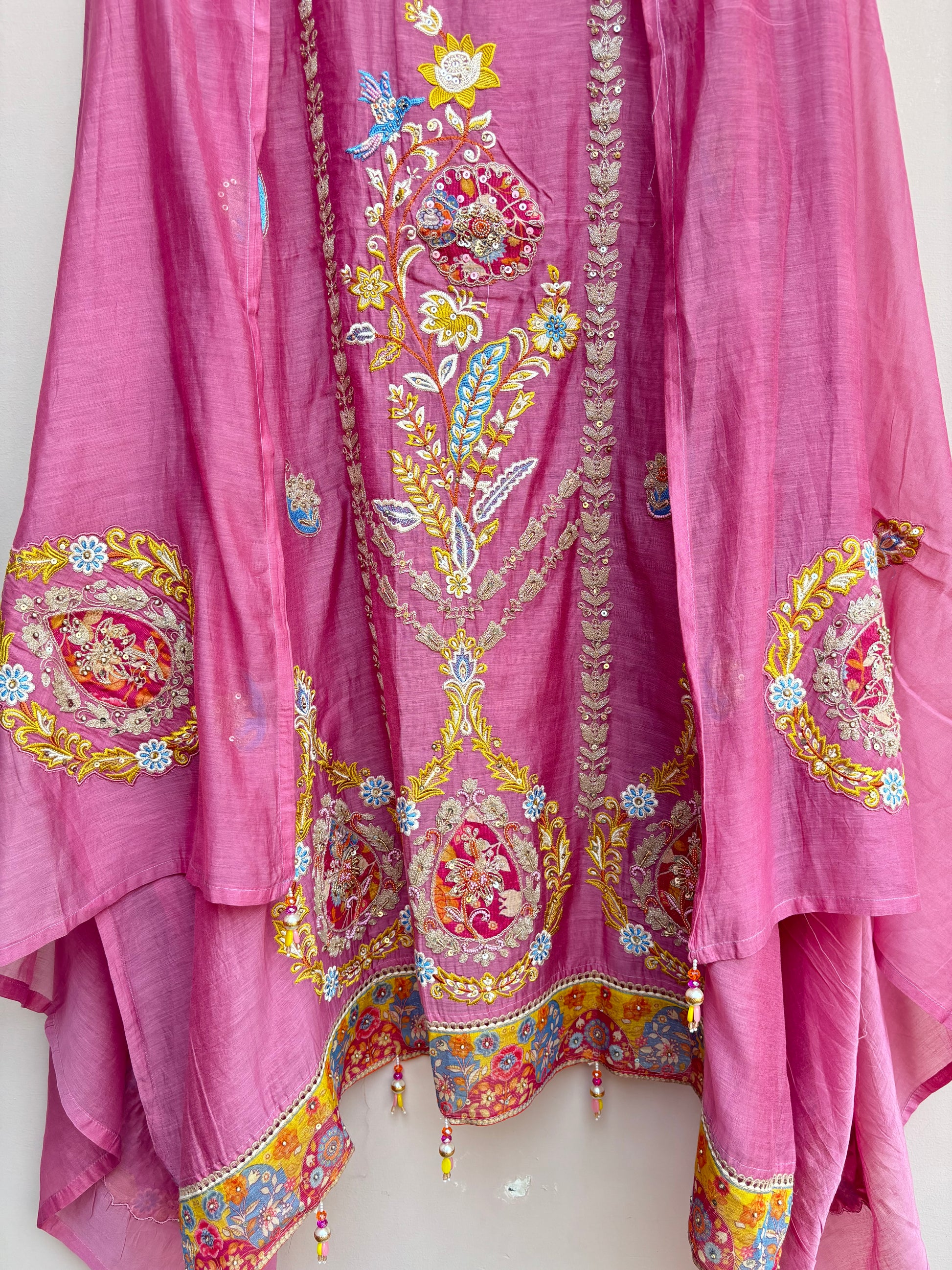 Rosé Noor Unstitched Suit