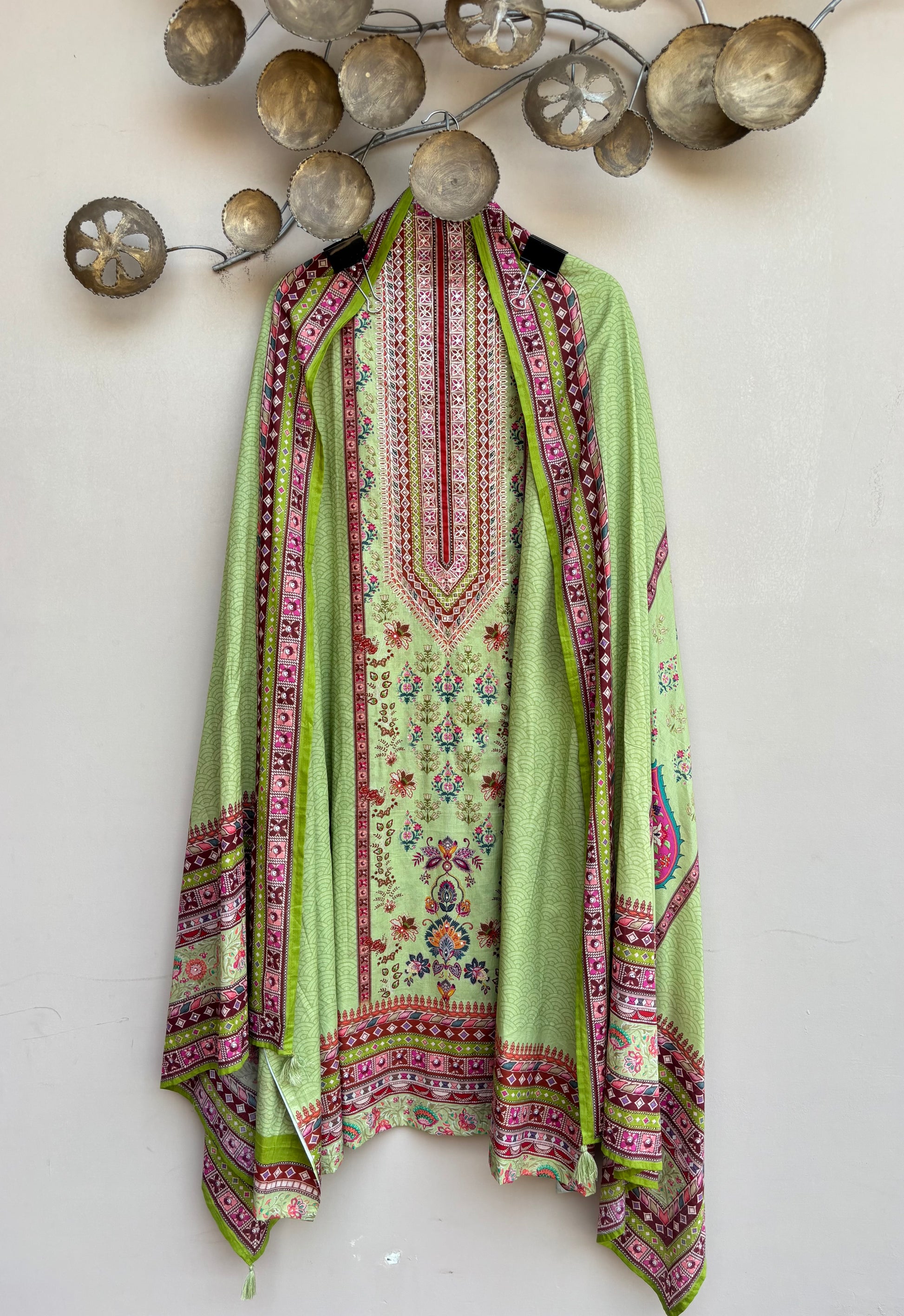 Gulnaar Bloom Unstitched Suit