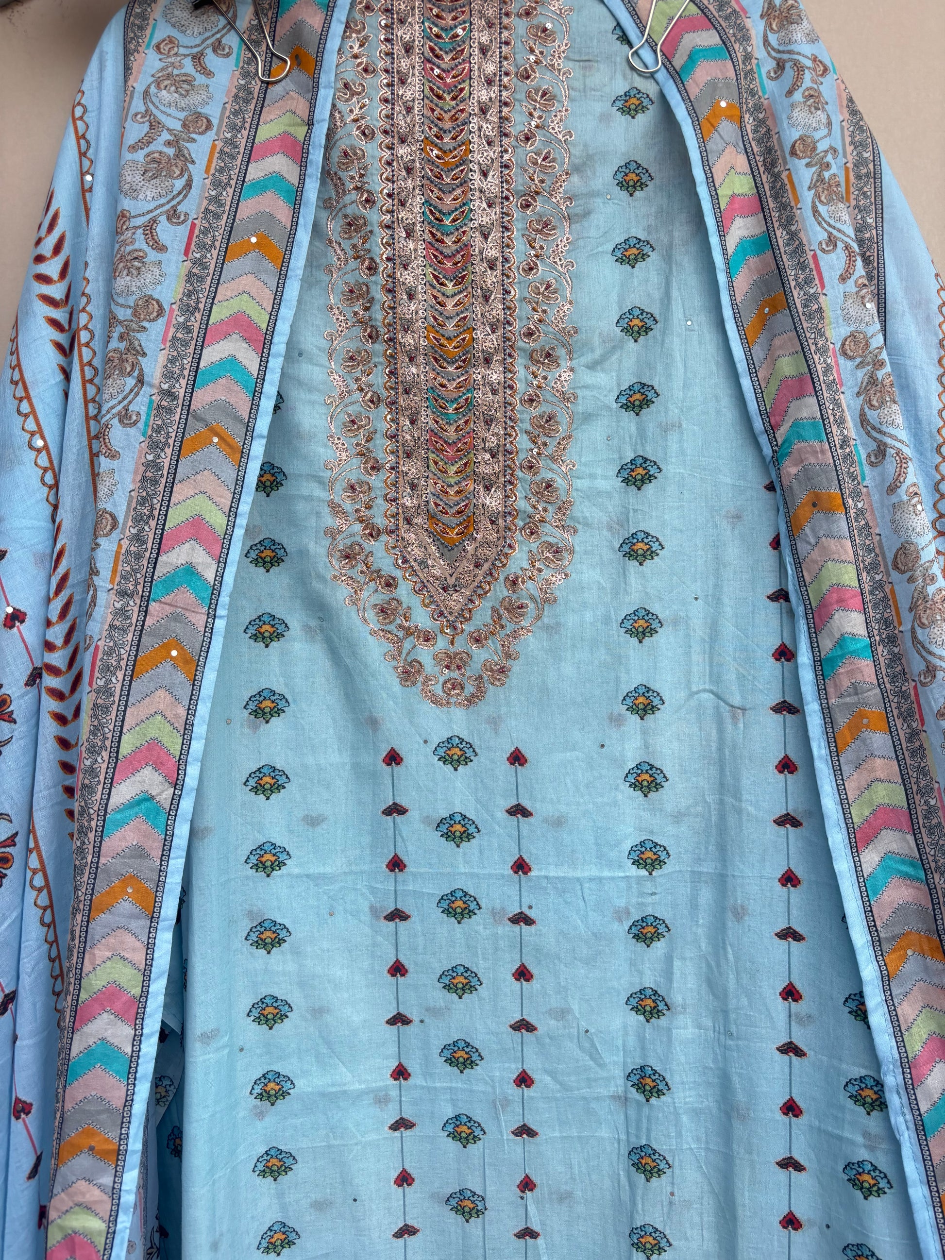 Afsana Mulmul Unstitched Suit