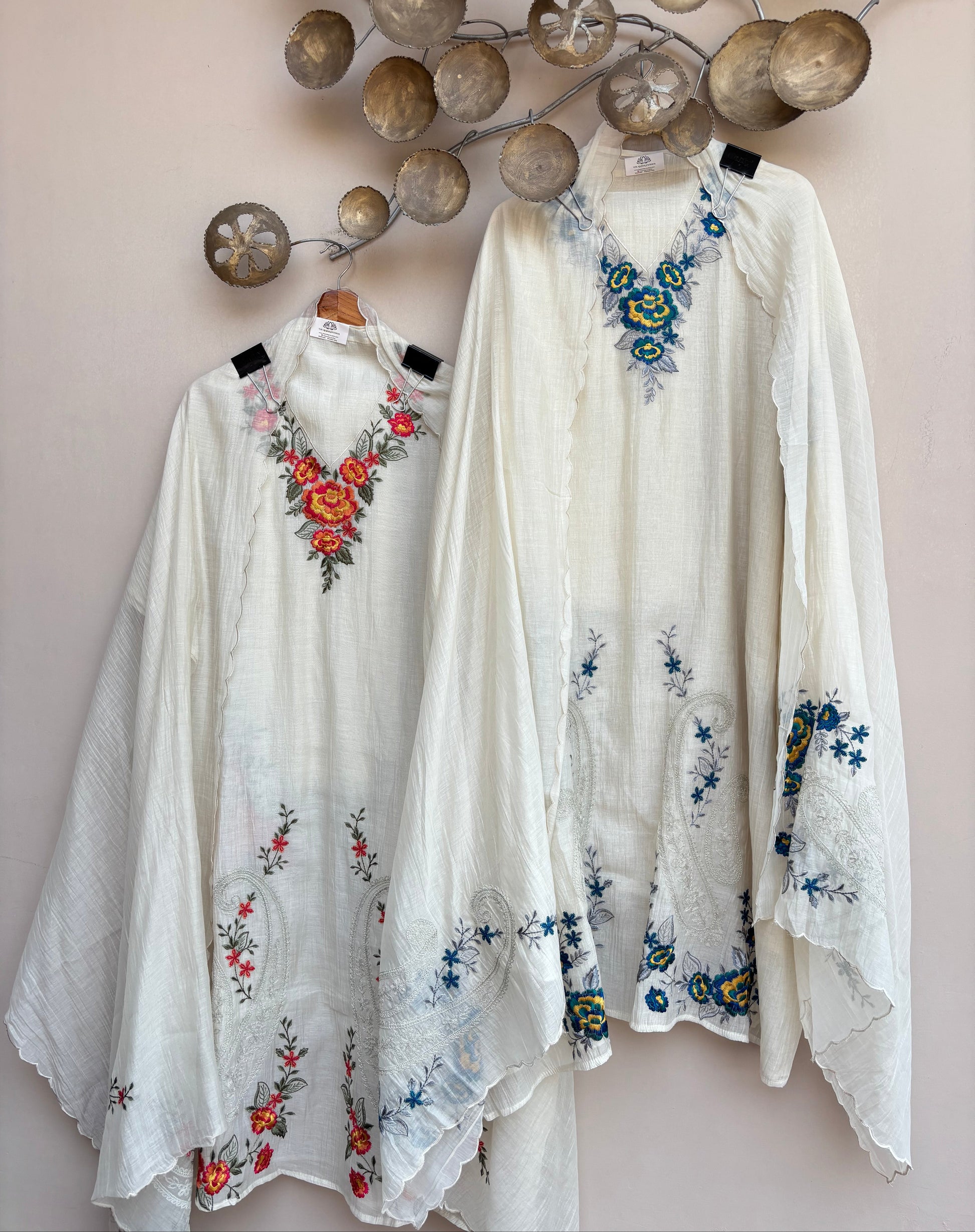 Ivory Bloom Whisper Unstitched Suit