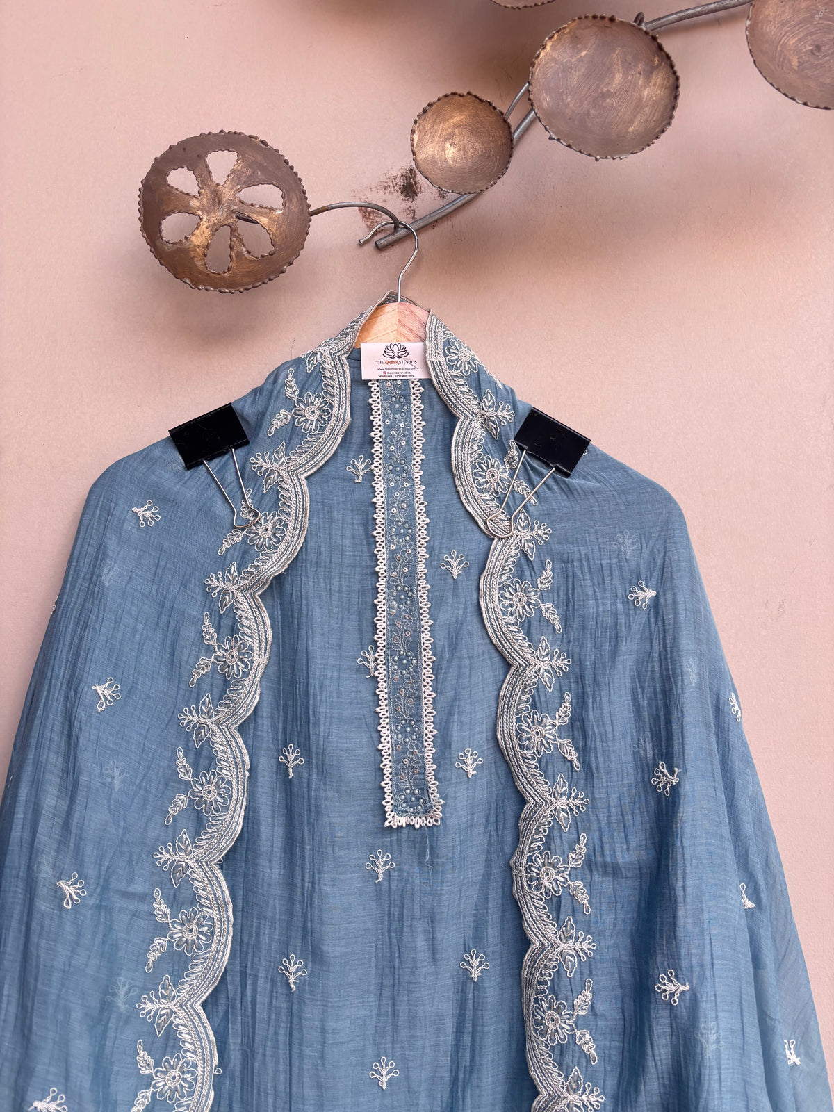Gulchehra Mulmul Chanderi Unstitched Suit