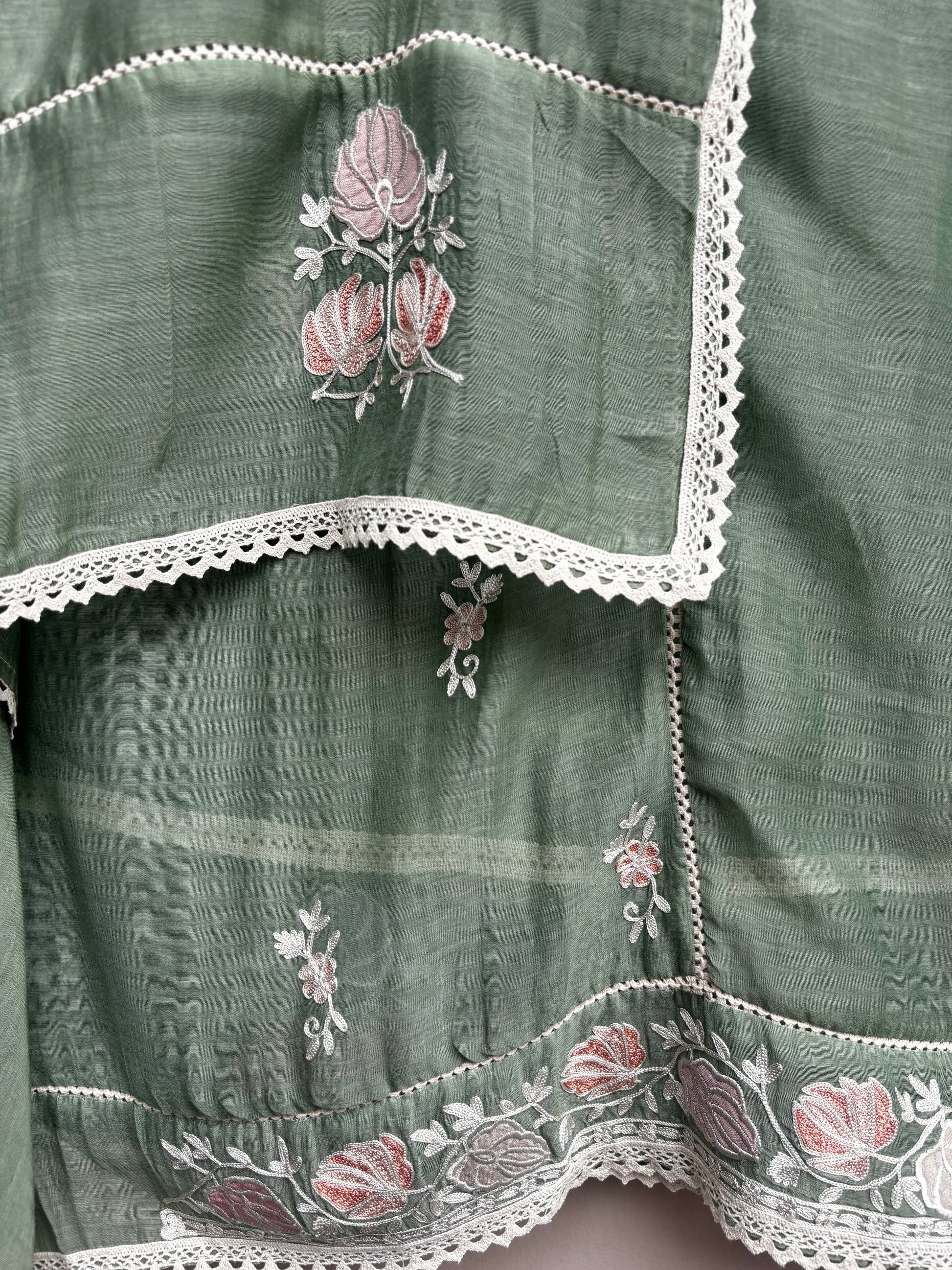 Mulmul Chanderi Suit with Kashmiri Embroidery