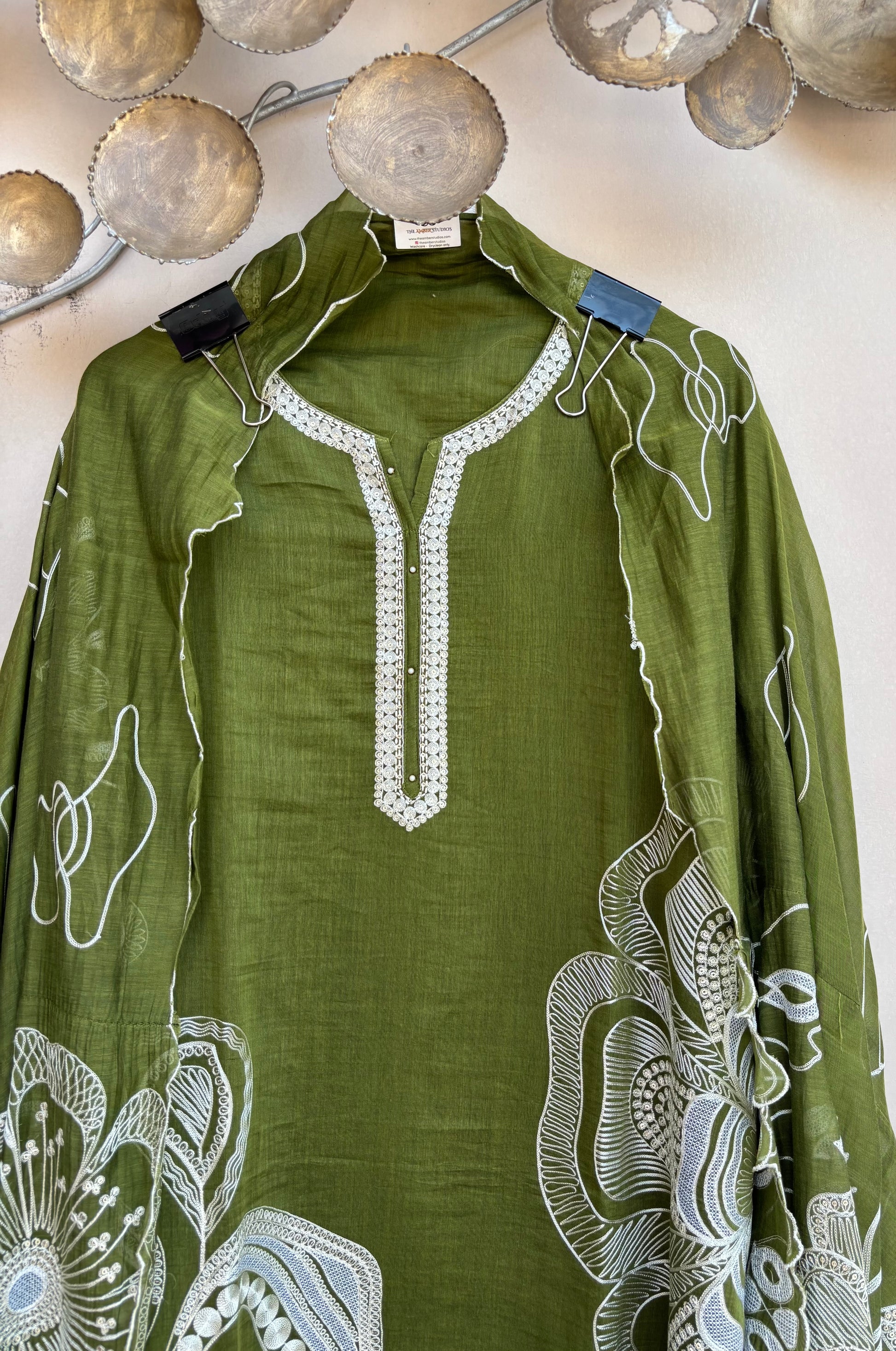 Mulmul Chanderi Dori Sequence Embroidery Suit