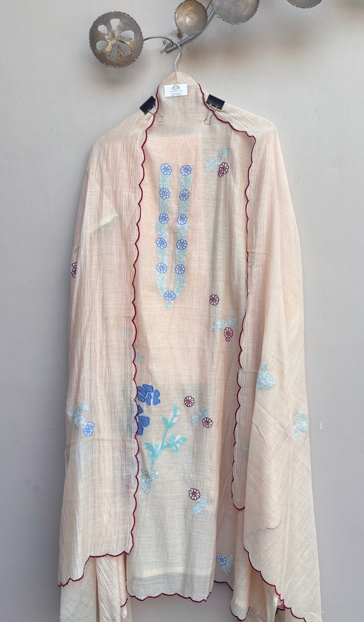 Haneen Aura Mulmul Chanderi Unstitched Suit