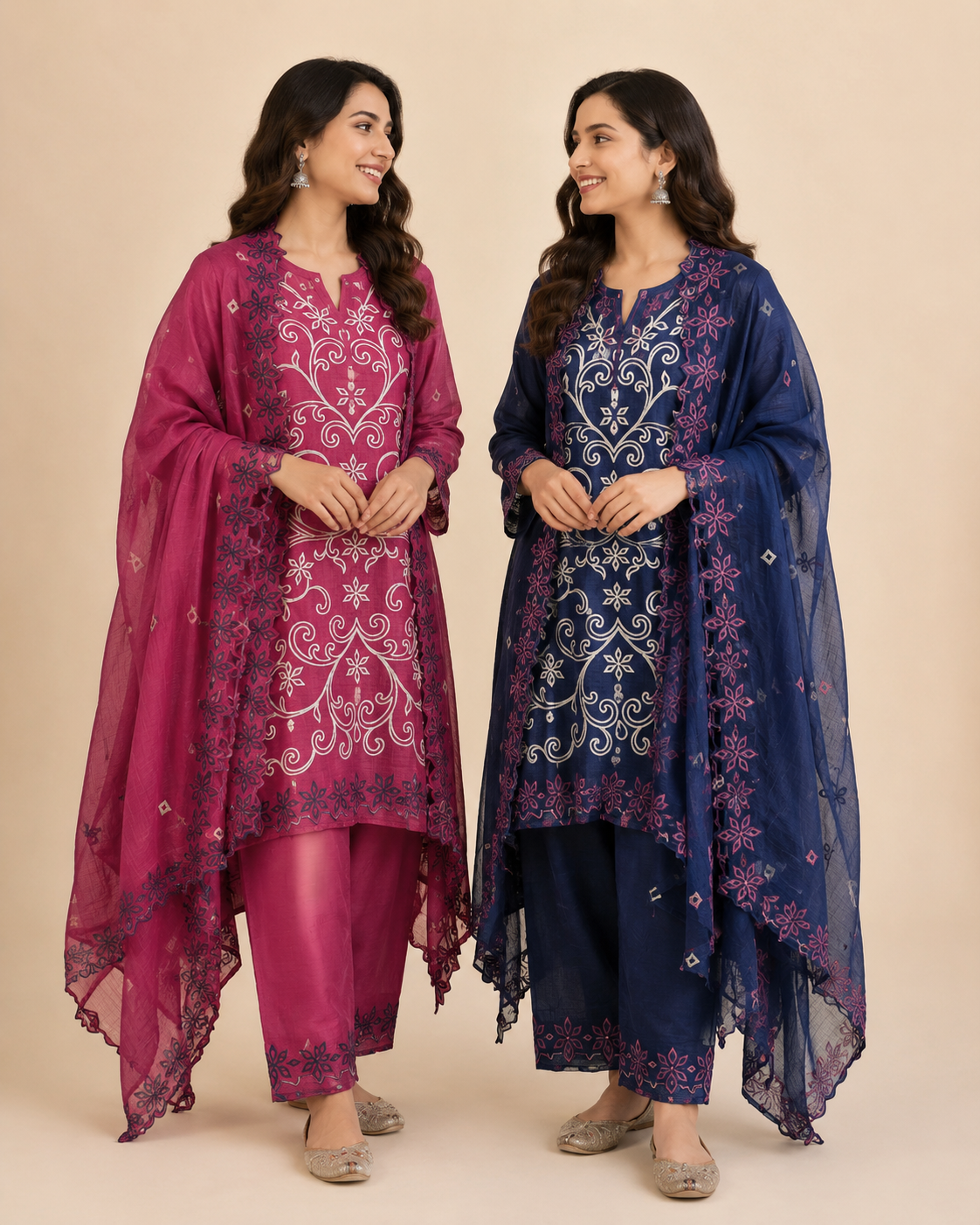 Applique Aura Unstitched Suit