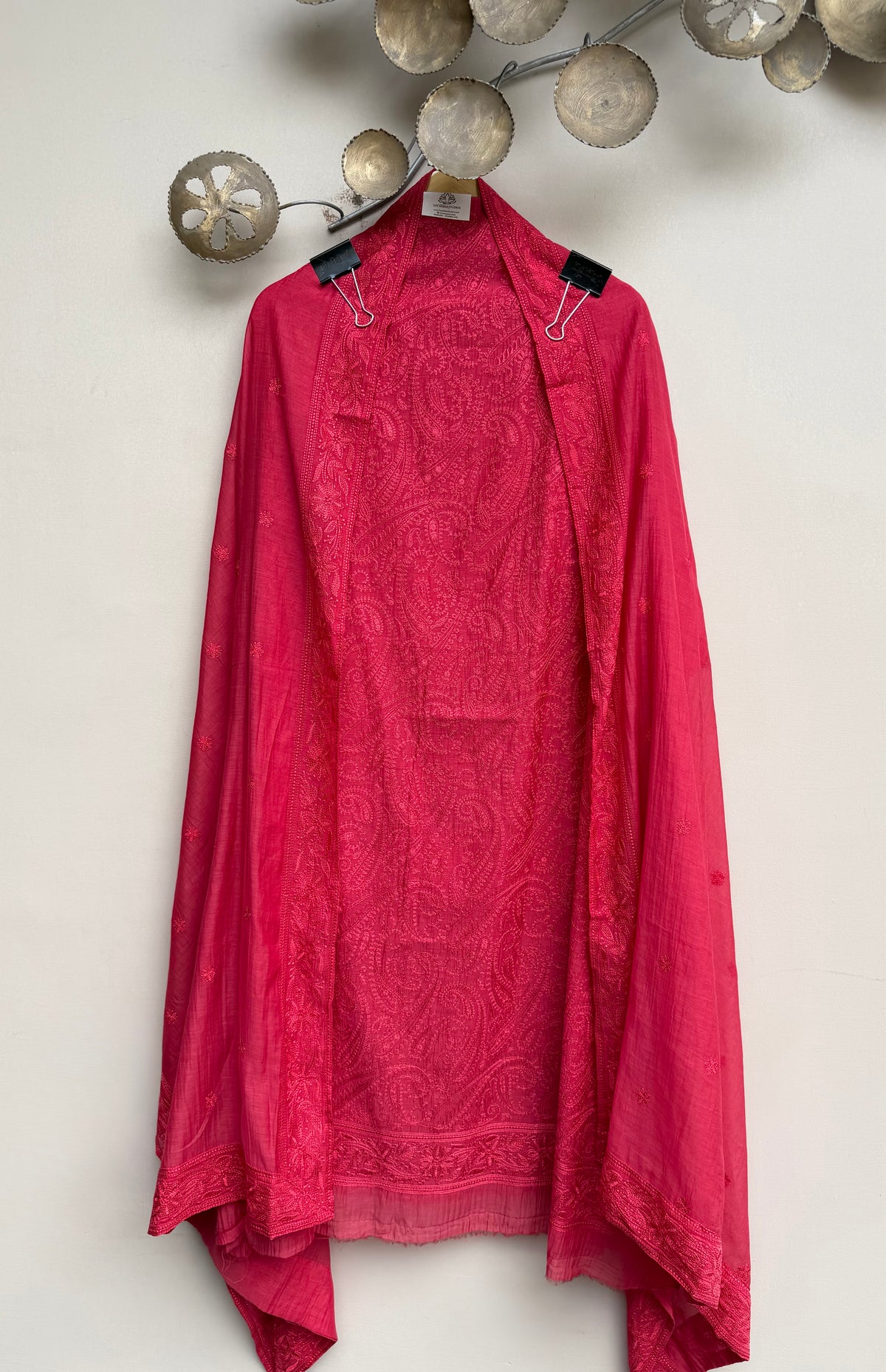 Royale Weave Mulmul Chanderi Unstitched Suit
