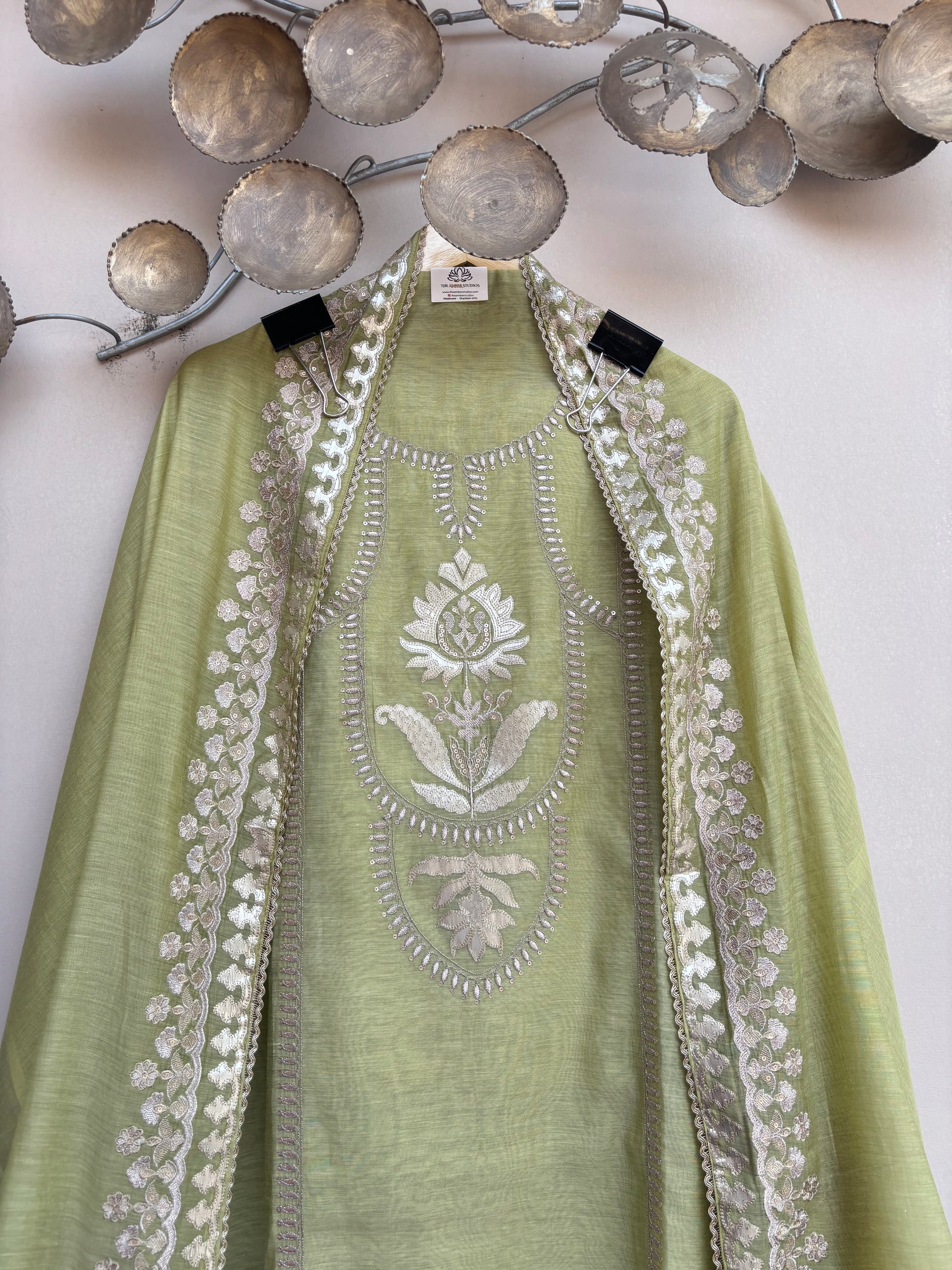 Sage Noor Unstitched Suit