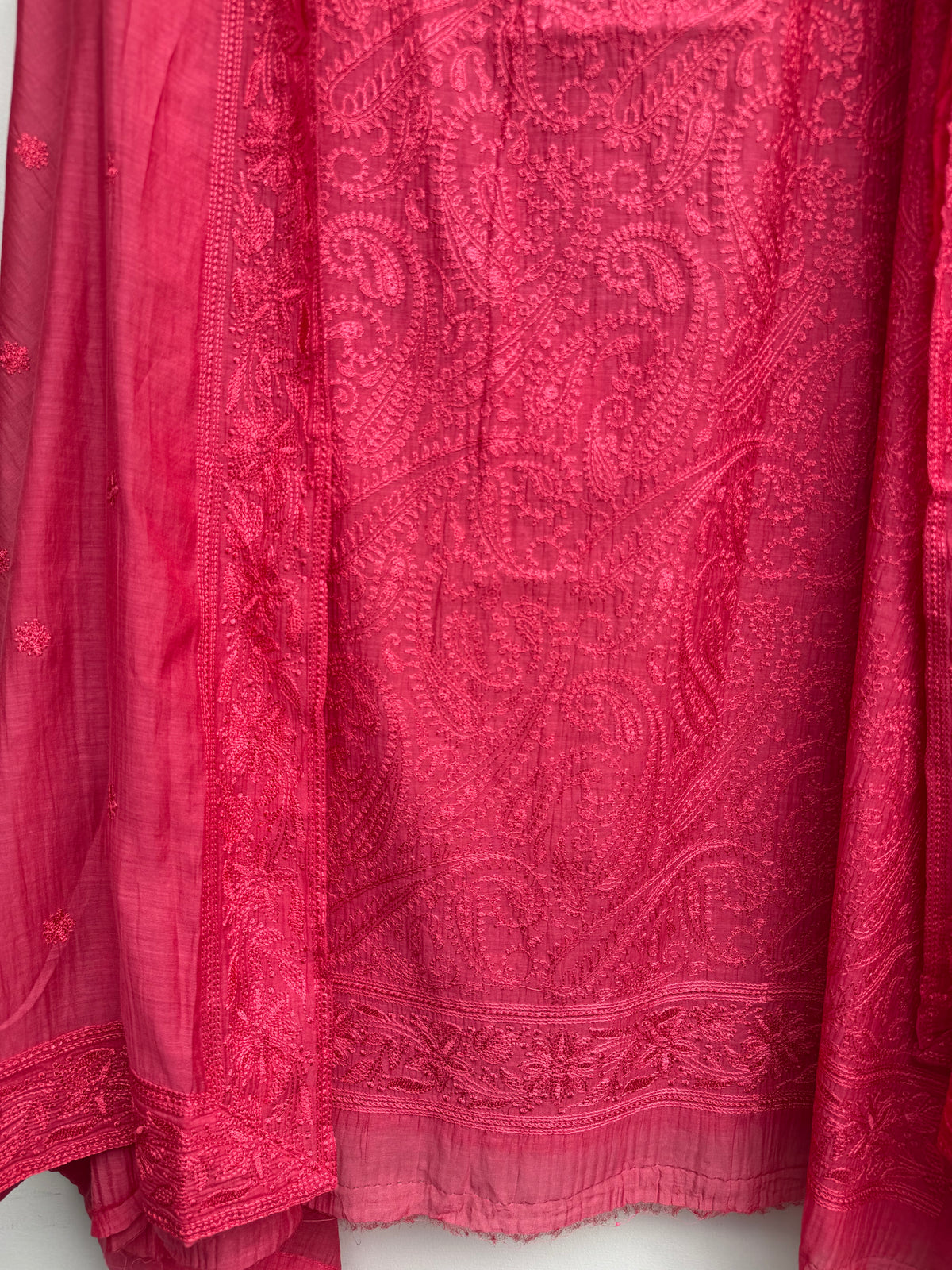Royale Weave Mulmul Chanderi Unstitched Suit