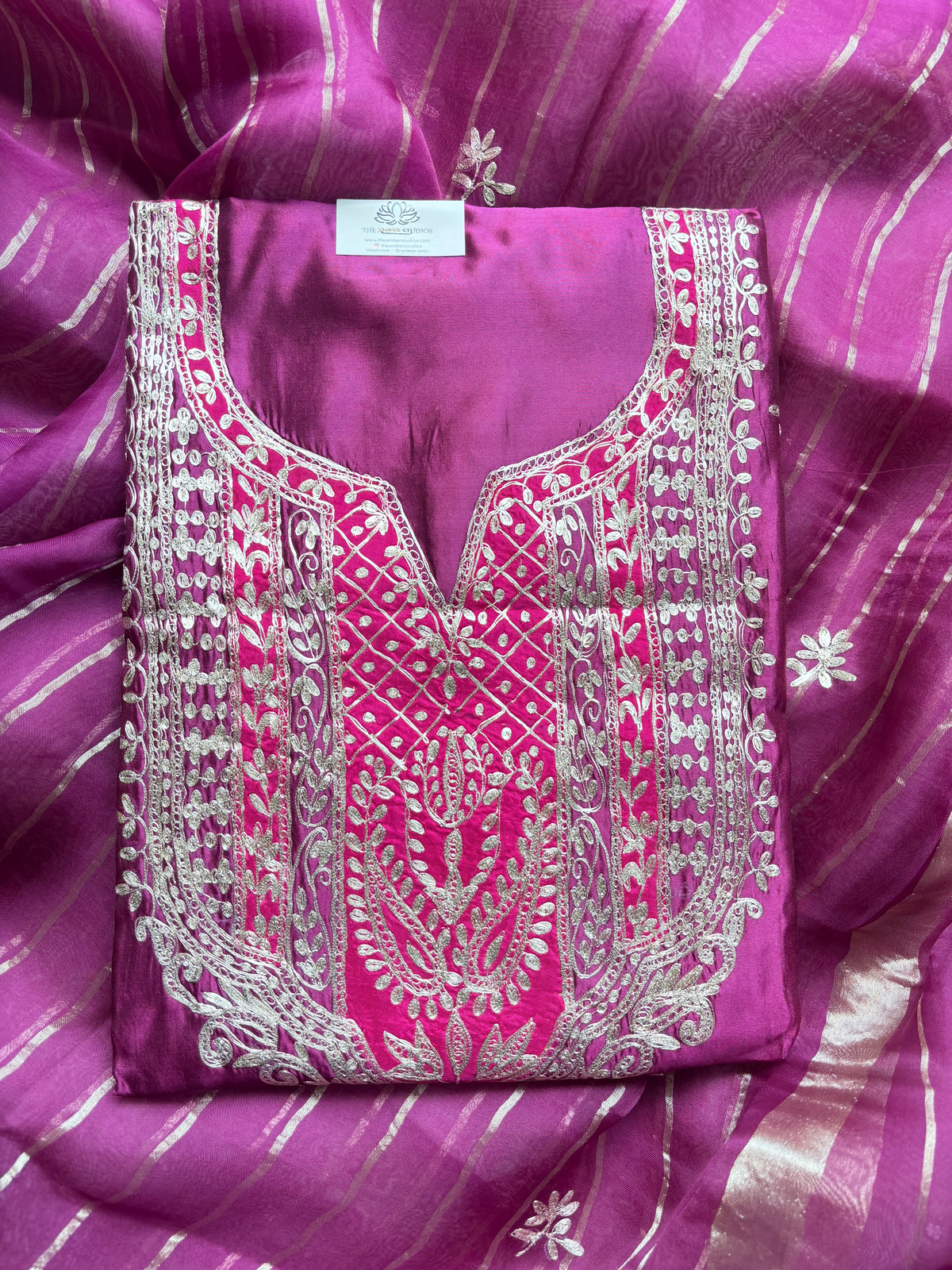 Qamara Luxe Pure Silk Unstitched Suit