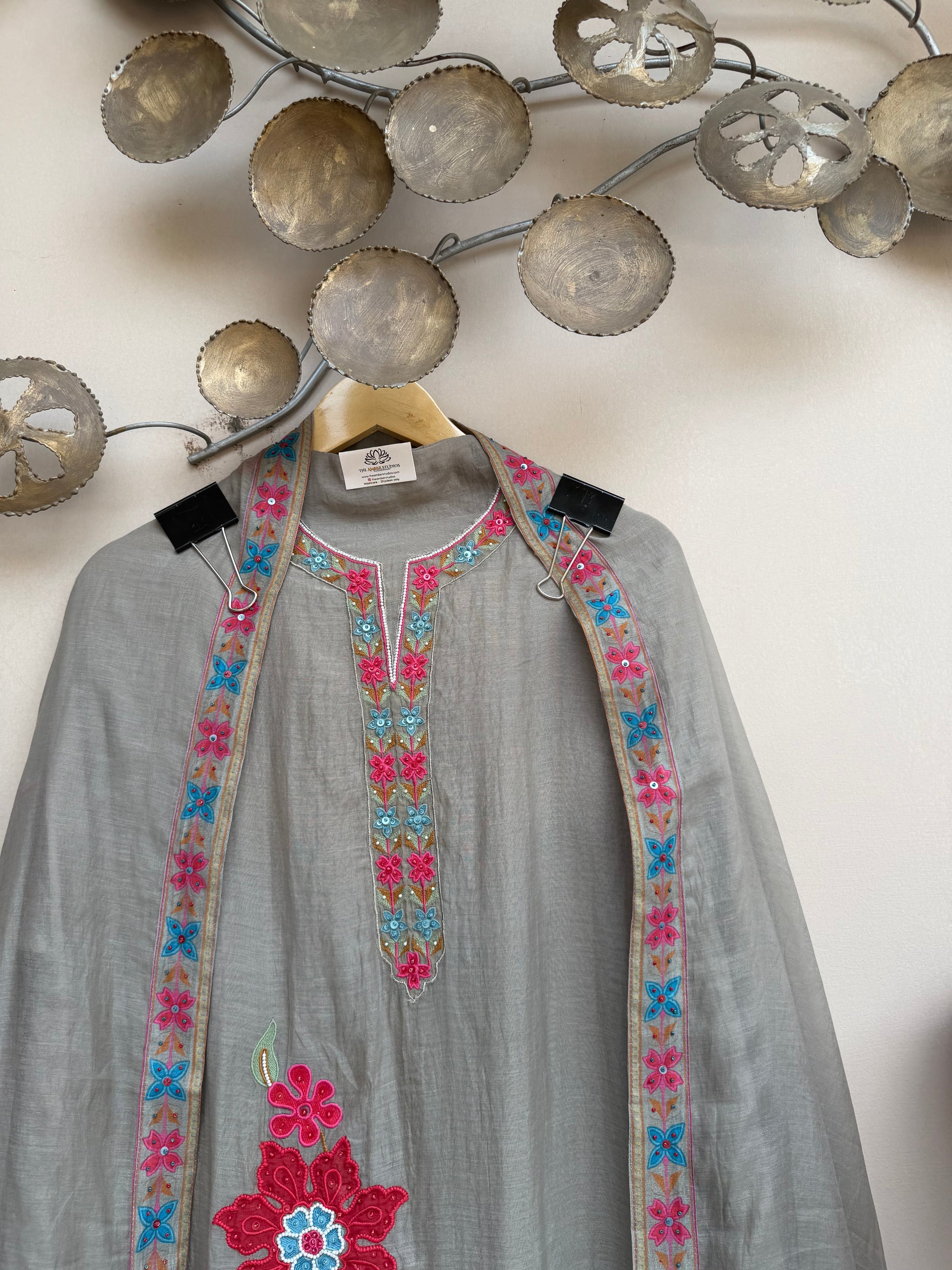 Aabroo Bloom Unstitched Suit