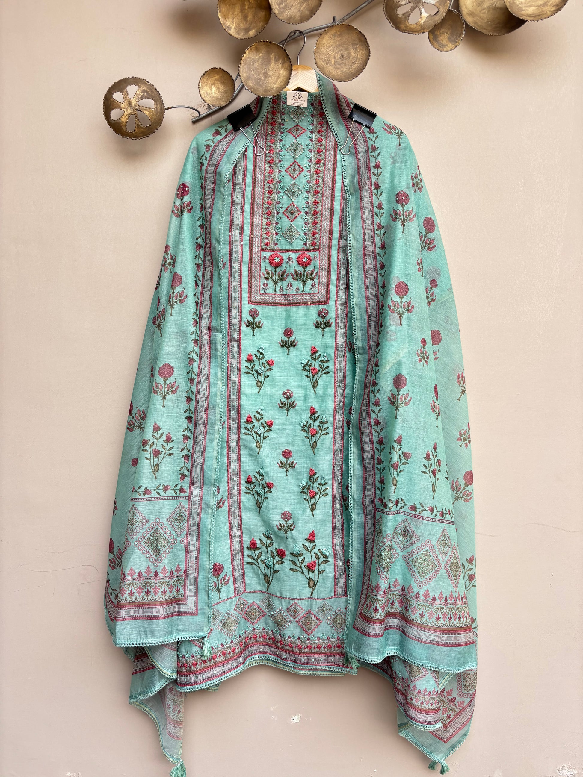 Blush Meadow Unstitched Suit