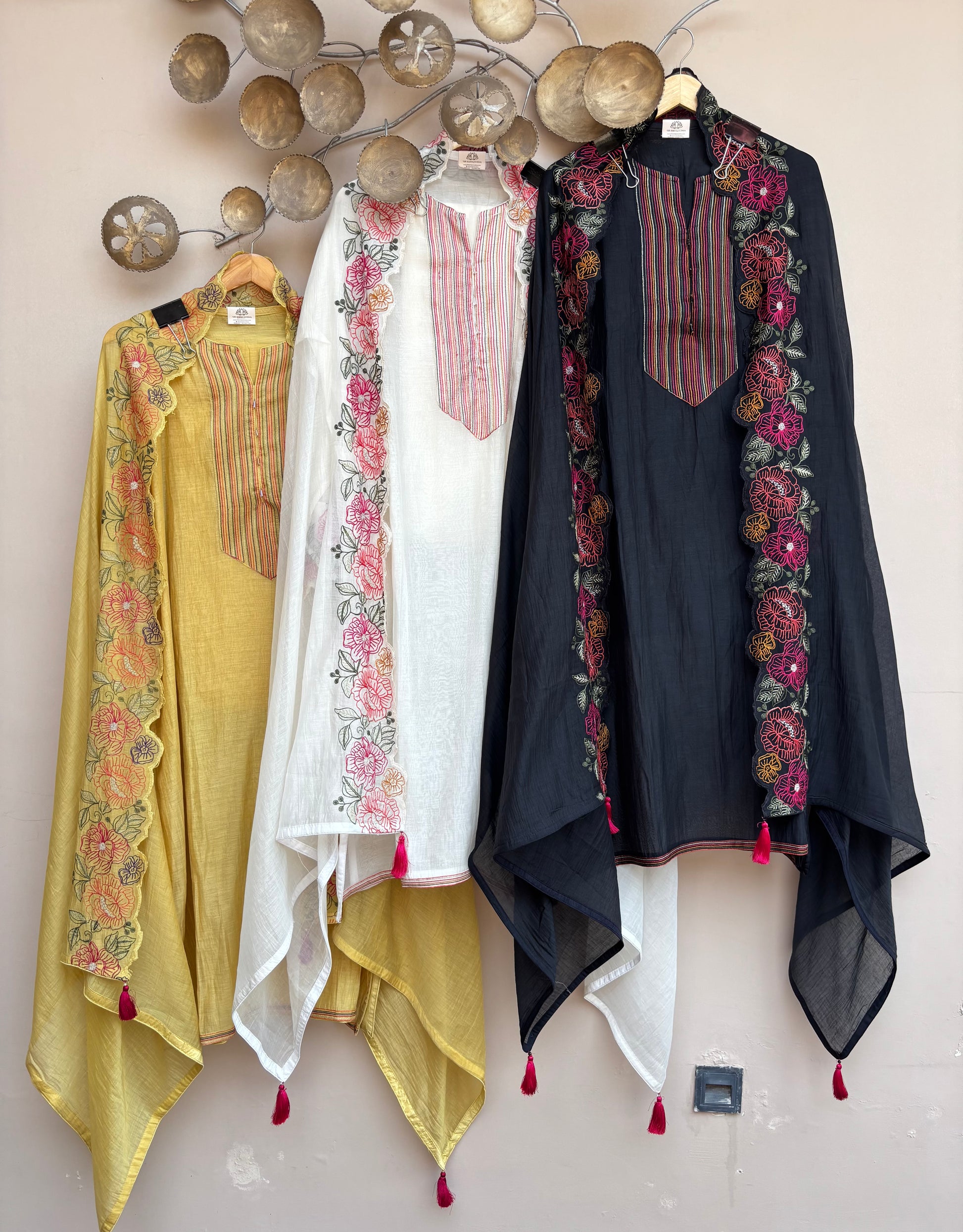 Gulbahaar Tassel Unstitched Suit