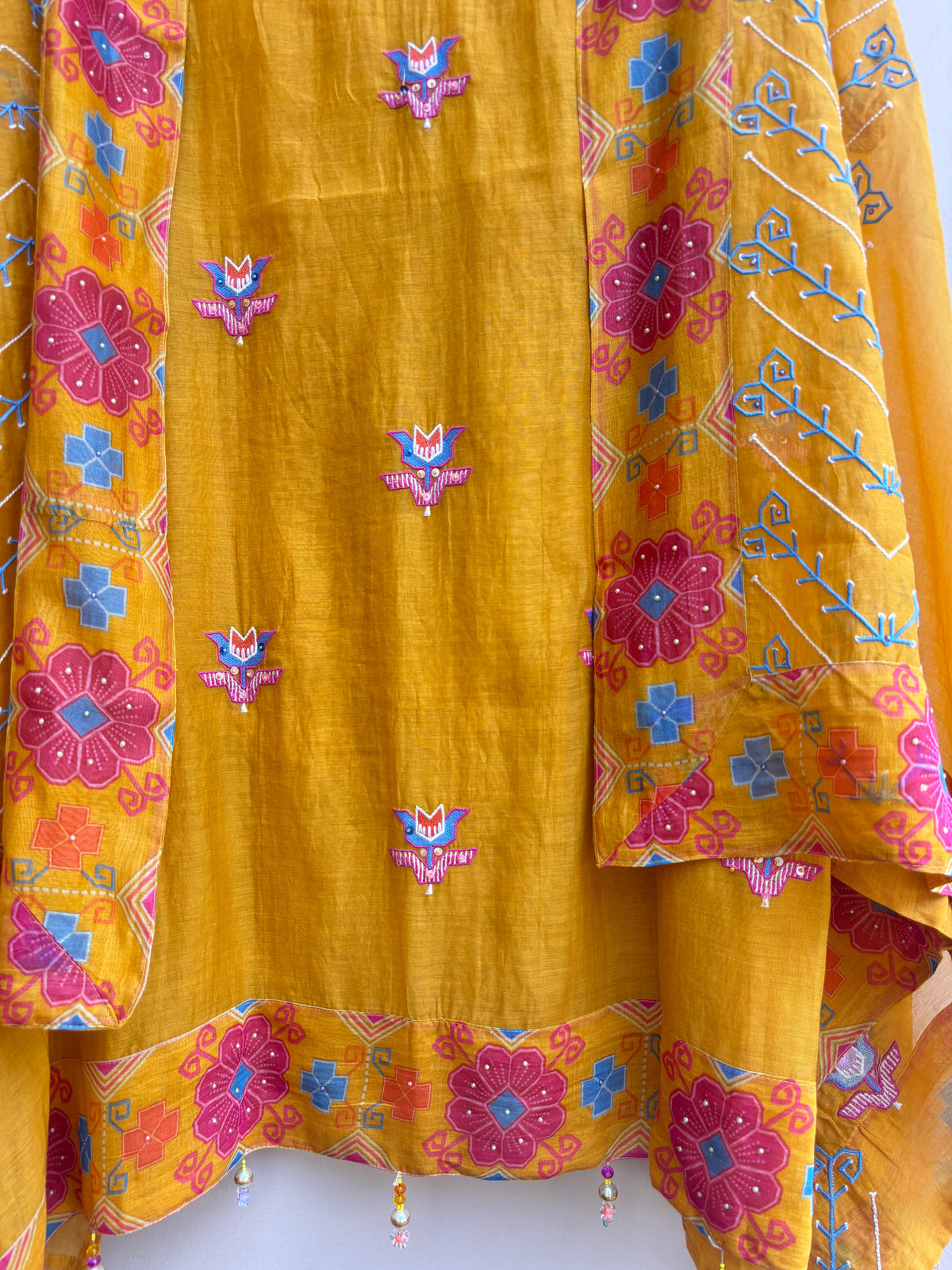Wardah Mulmul Chanderi Unstitched Suit