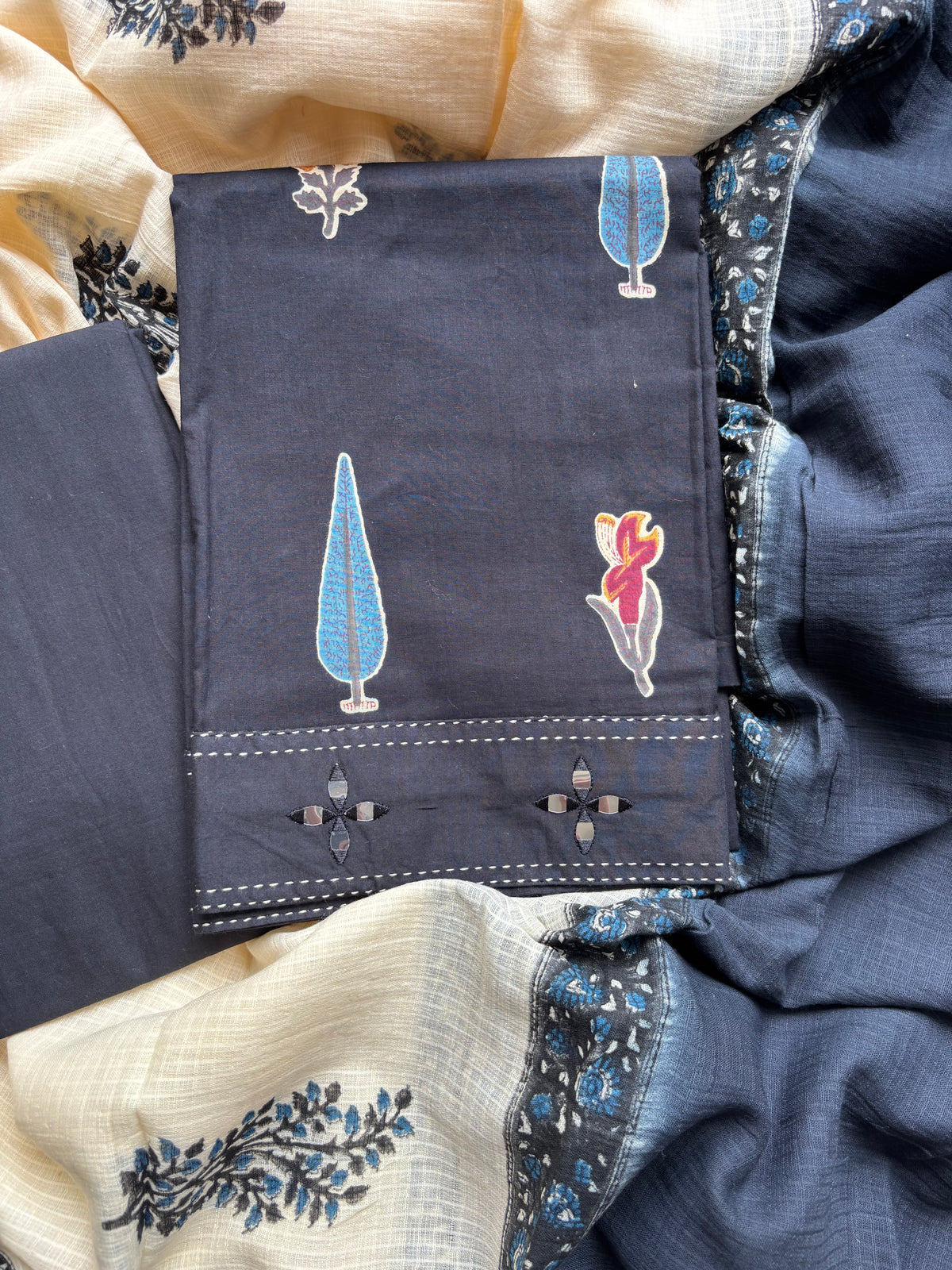 Chandrika Cotton Unstitched Suit