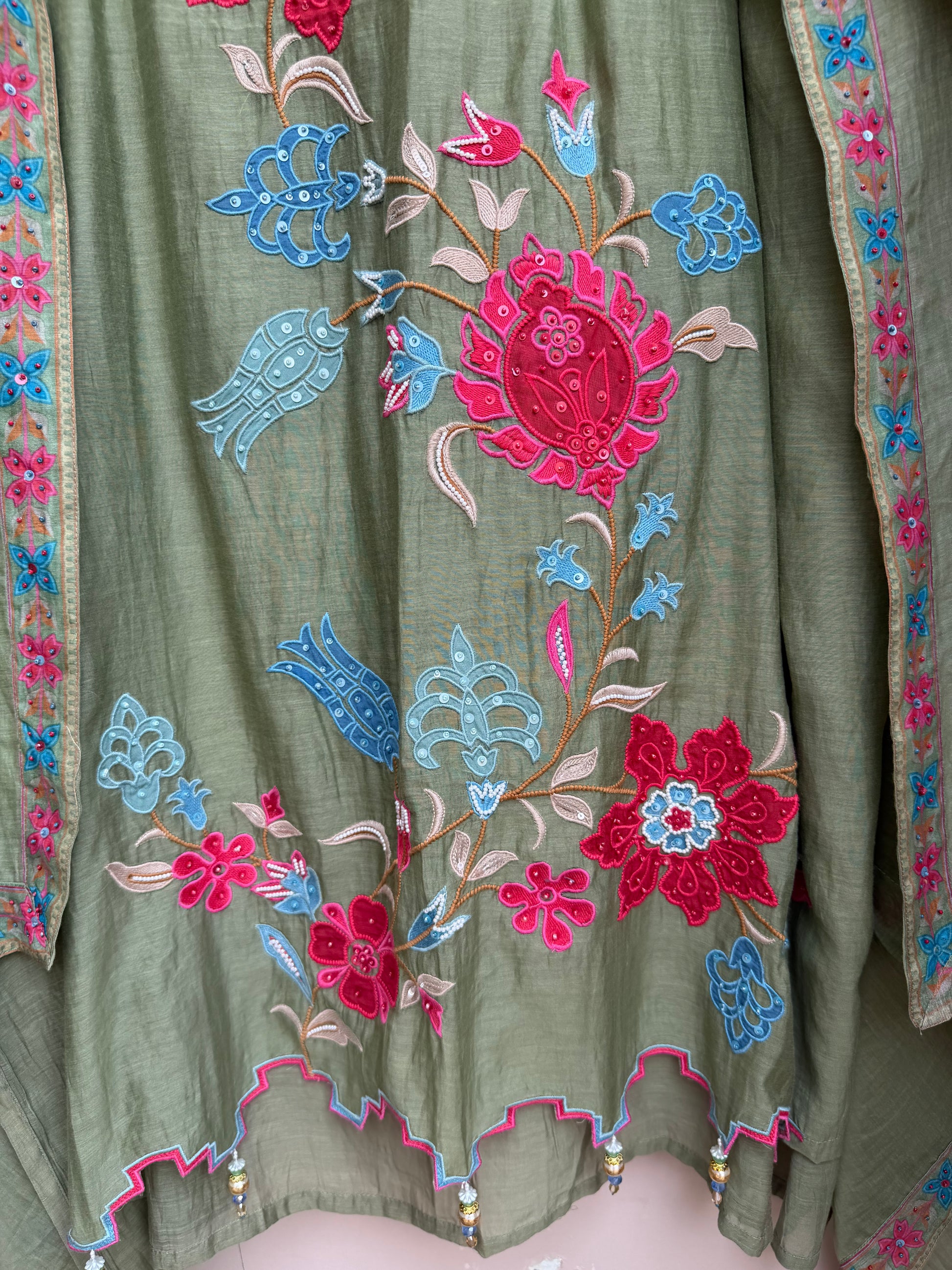Aabroo Bloom Unstitched Suit