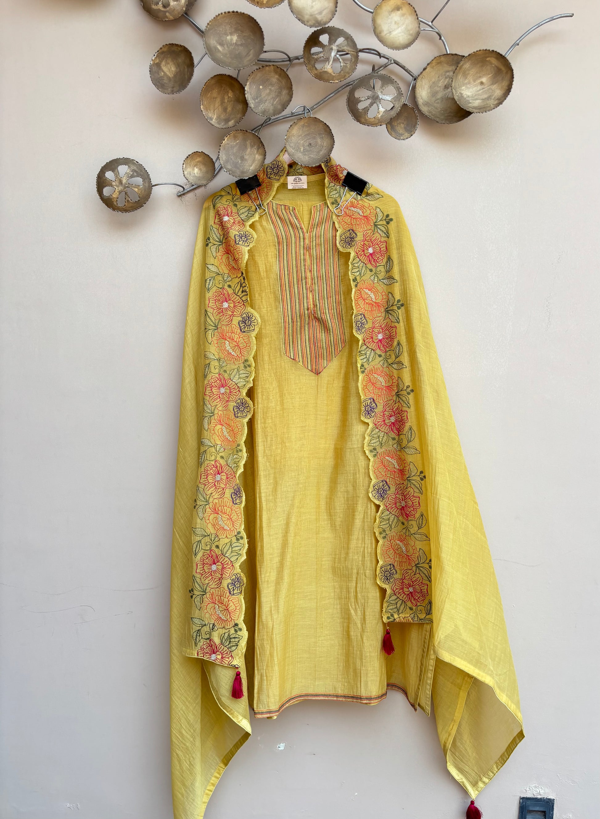Gulbahaar Tassel Unstitched Suit