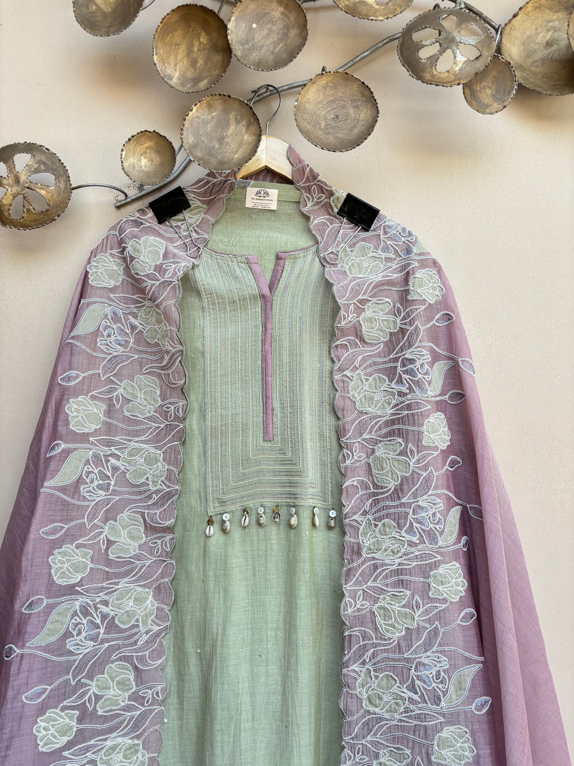 Tulip Whisper Unstitched Suit