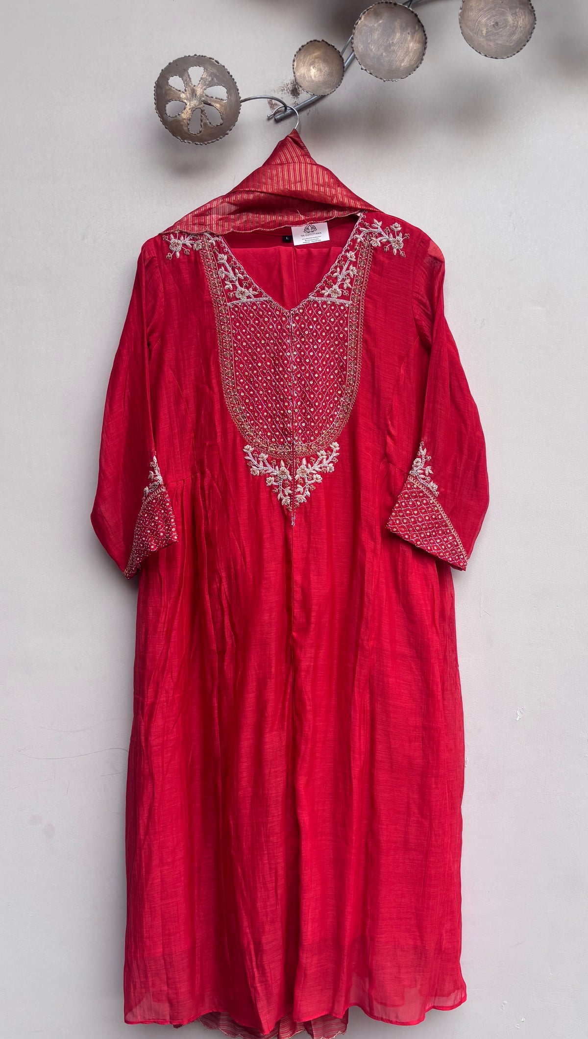 Mehrunnisa Mulmul Chanderi Kurta Set