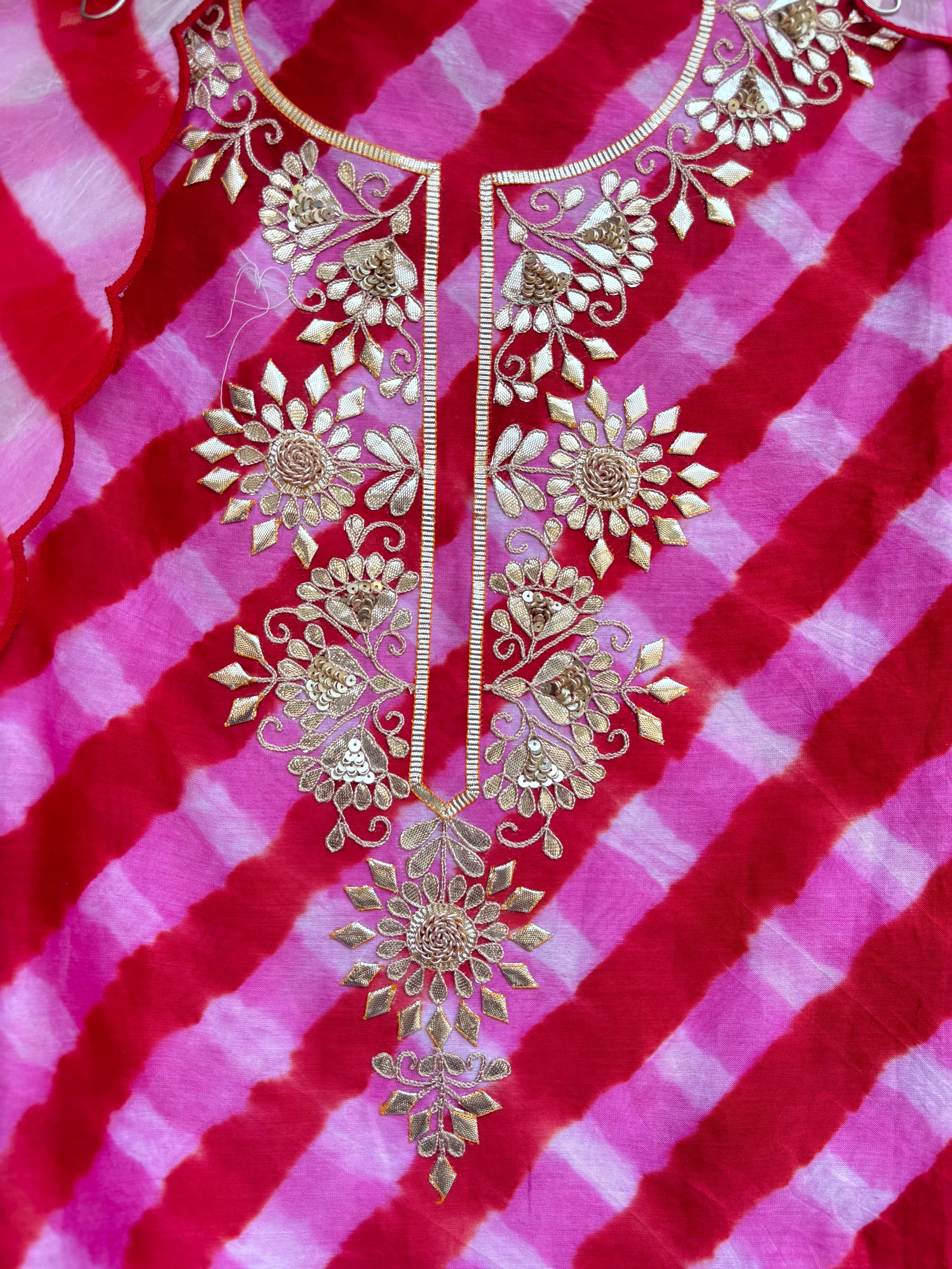 Gulnaar Leheriya Festive Unstitched Suit