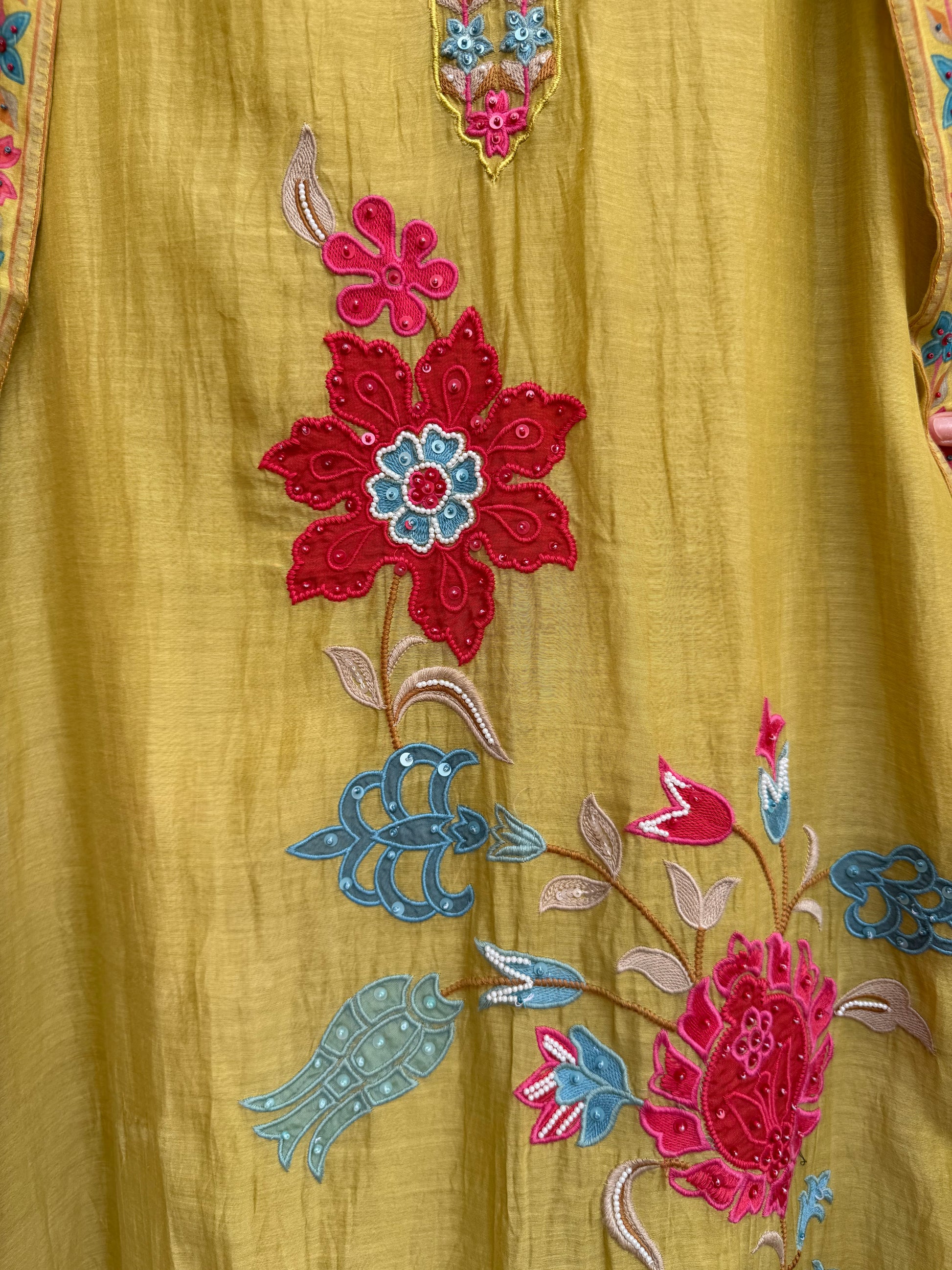 Aabroo Bloom Unstitched Suit