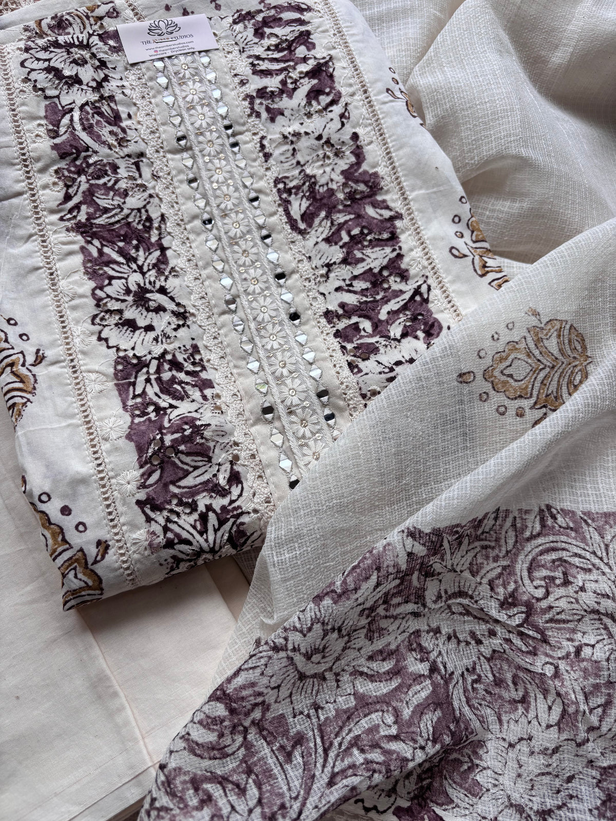 Madhuban Hakooba Cotton Unstitched Suit
