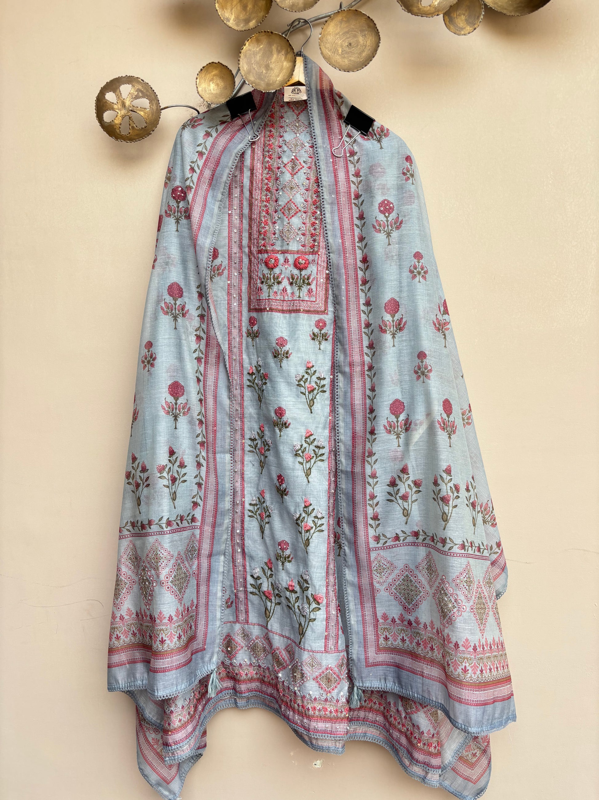 Blush Meadow Unstitched Suit