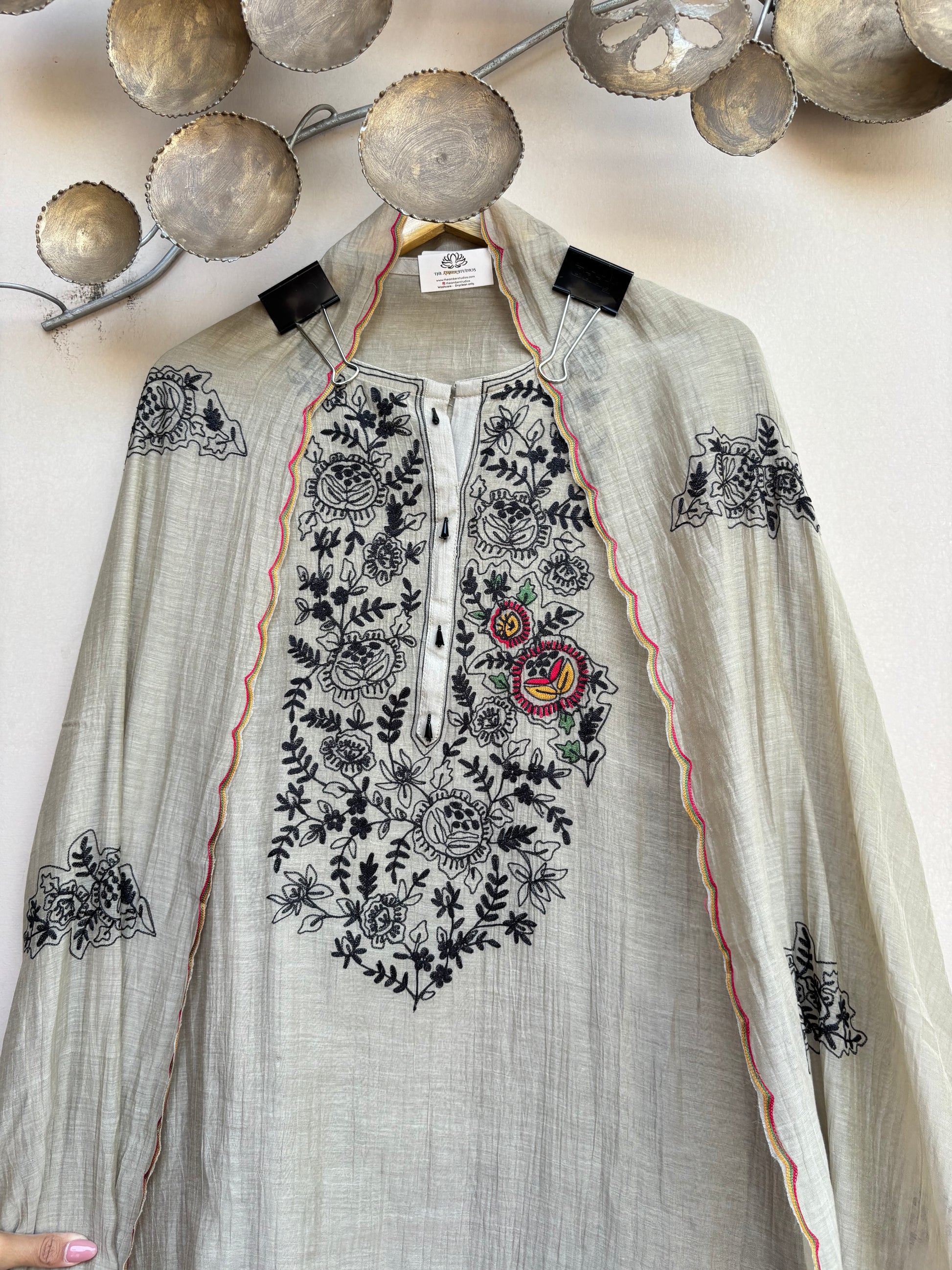 Gulbahar Noir Unstitched Suit