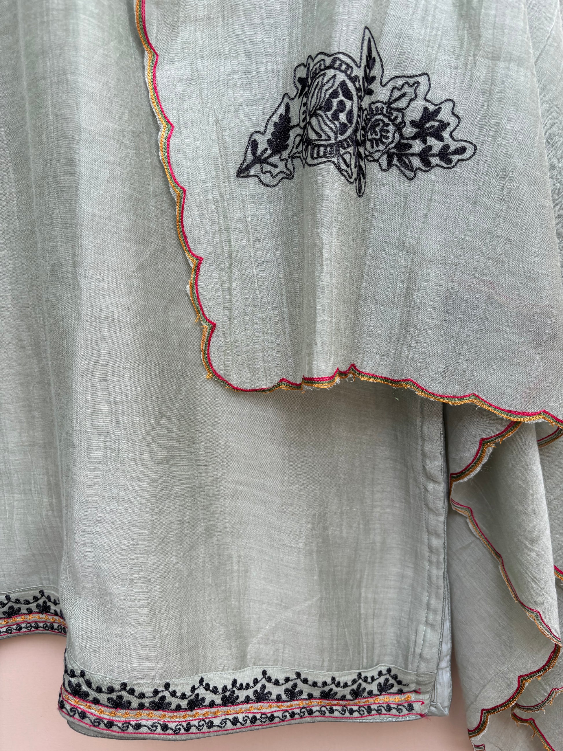 Gulbahar Noir Unstitched Suit