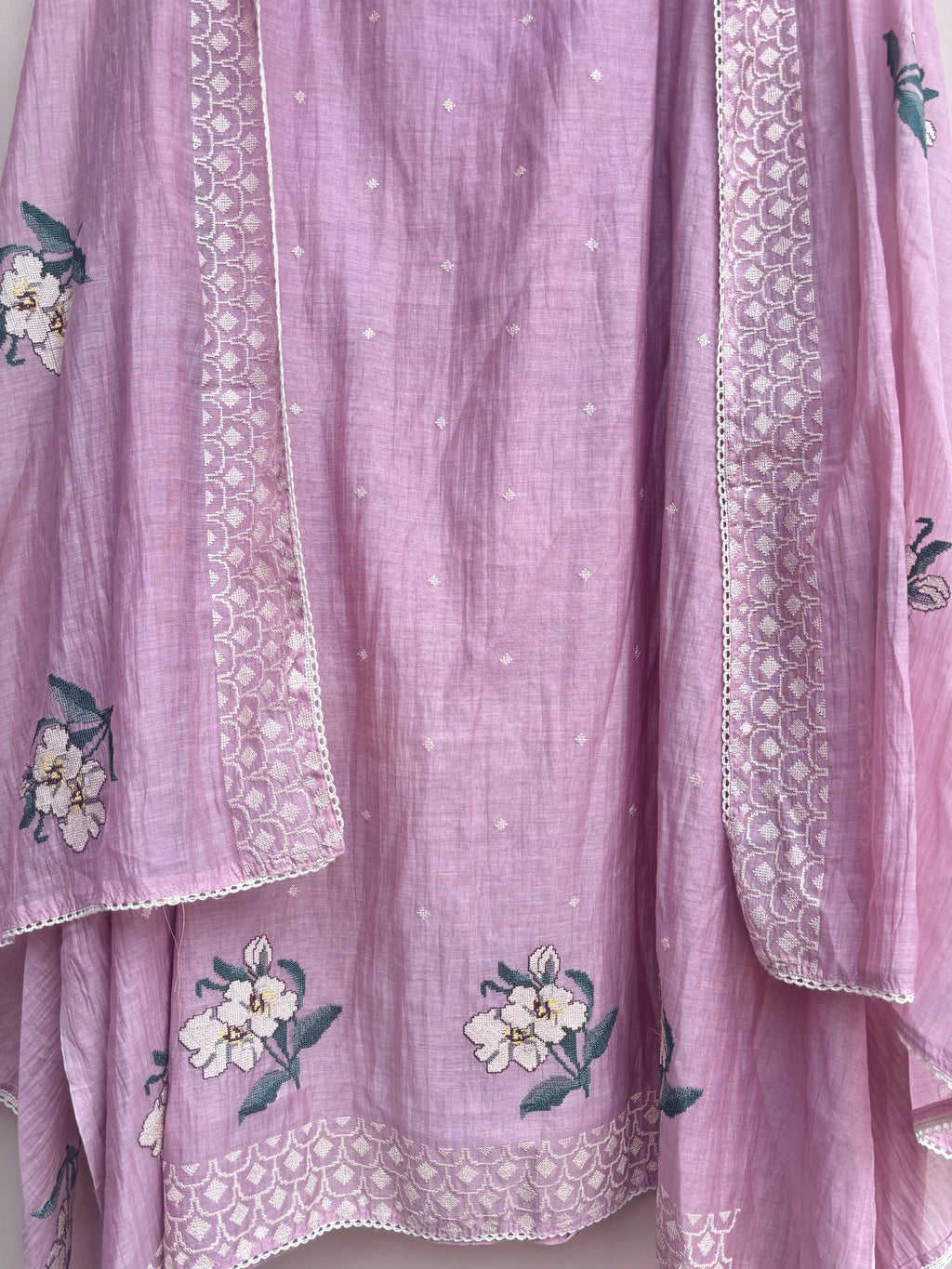 Eira Bloom Mulmul Chanderi Unstitched Suit