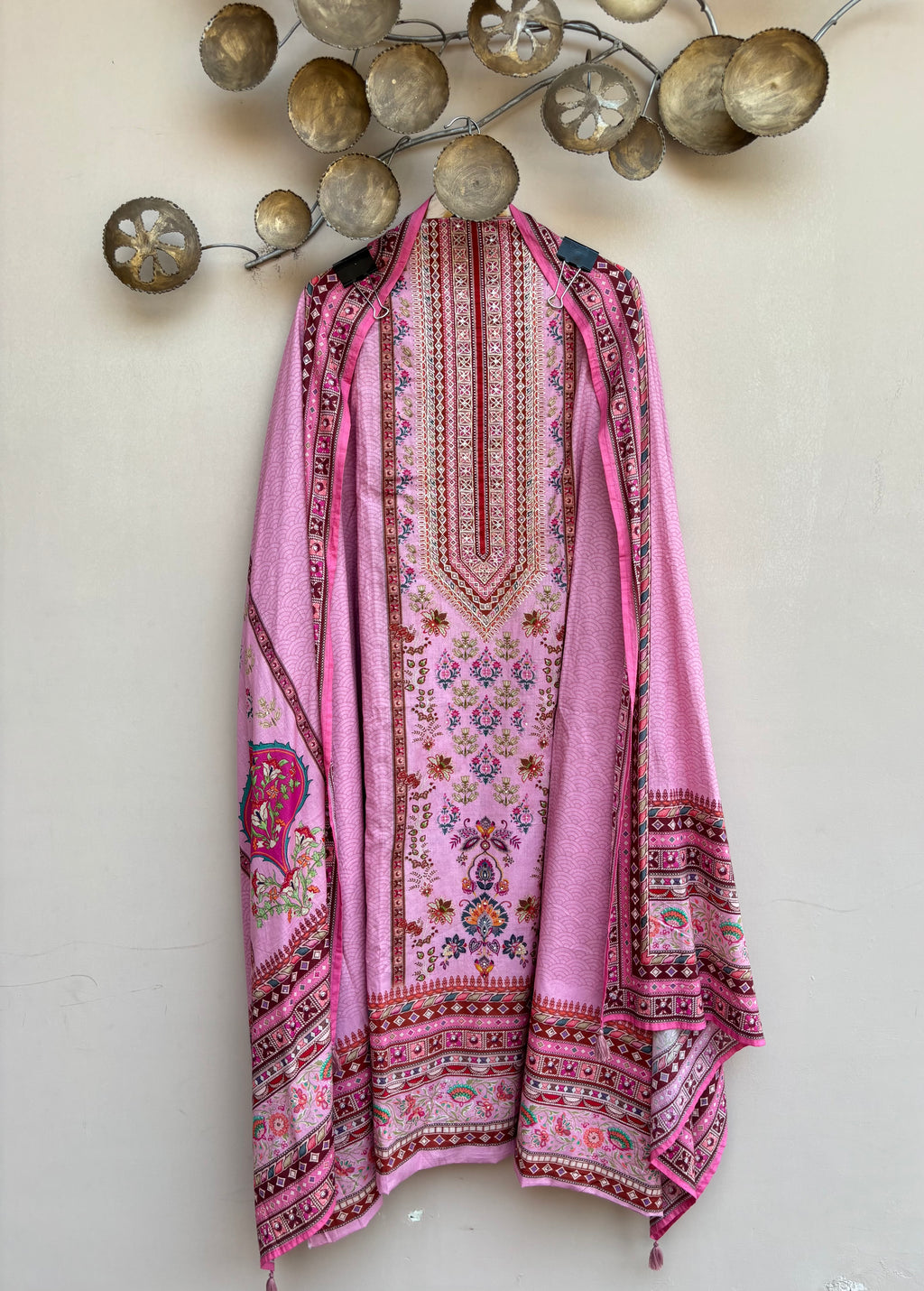 Gulnaar Bloom Unstitched Suit