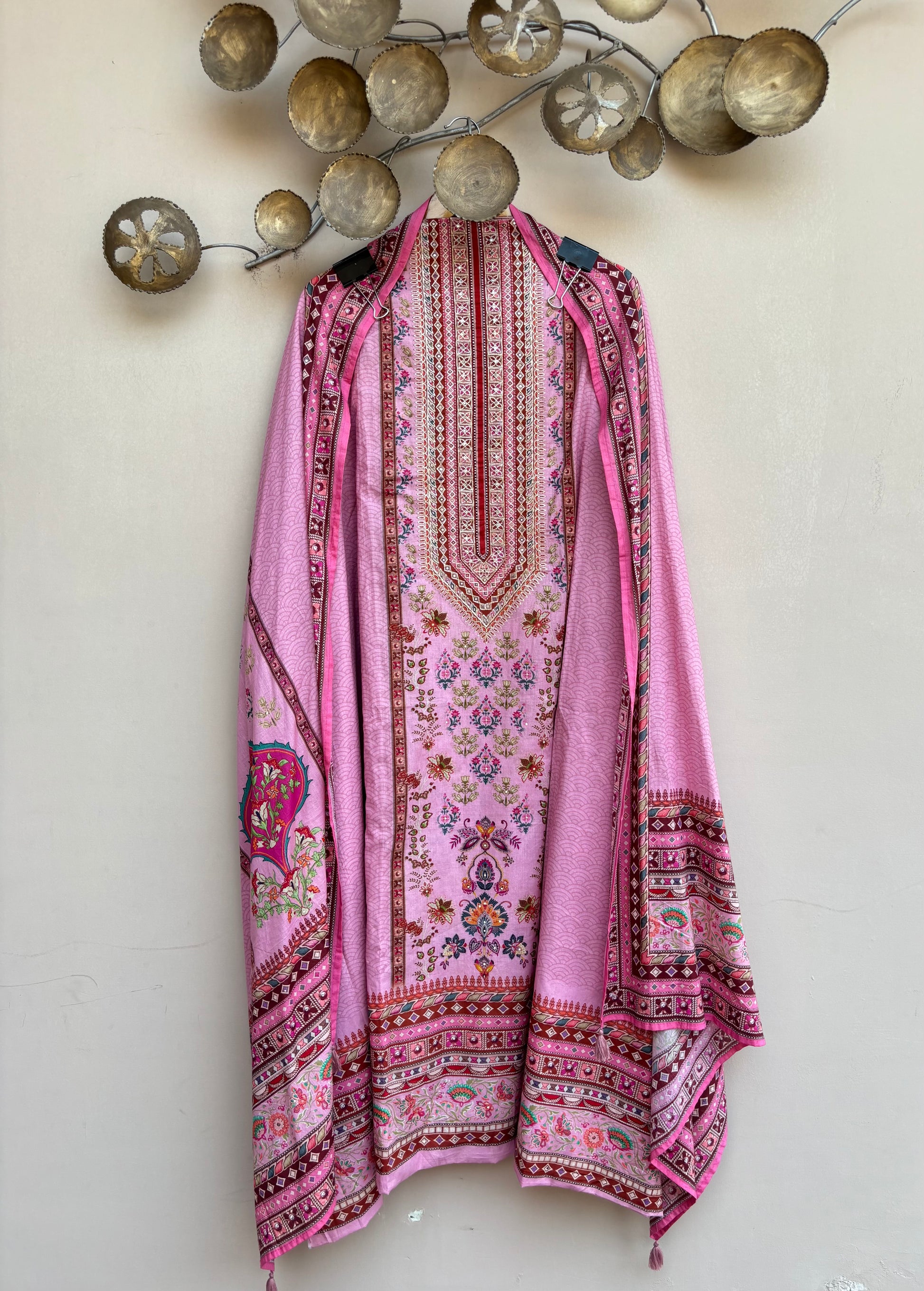 Gulnaar Bloom Unstitched Suit