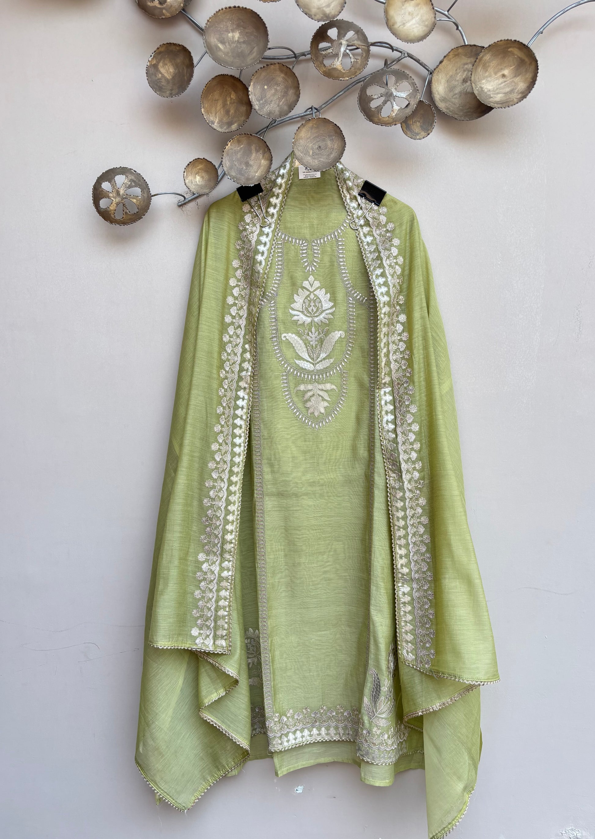 Sage Noor Unstitched Suit