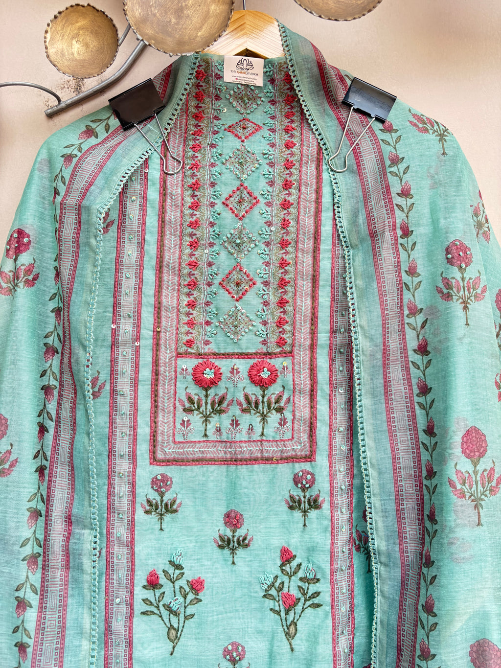 Blush Meadow Unstitched Suit
