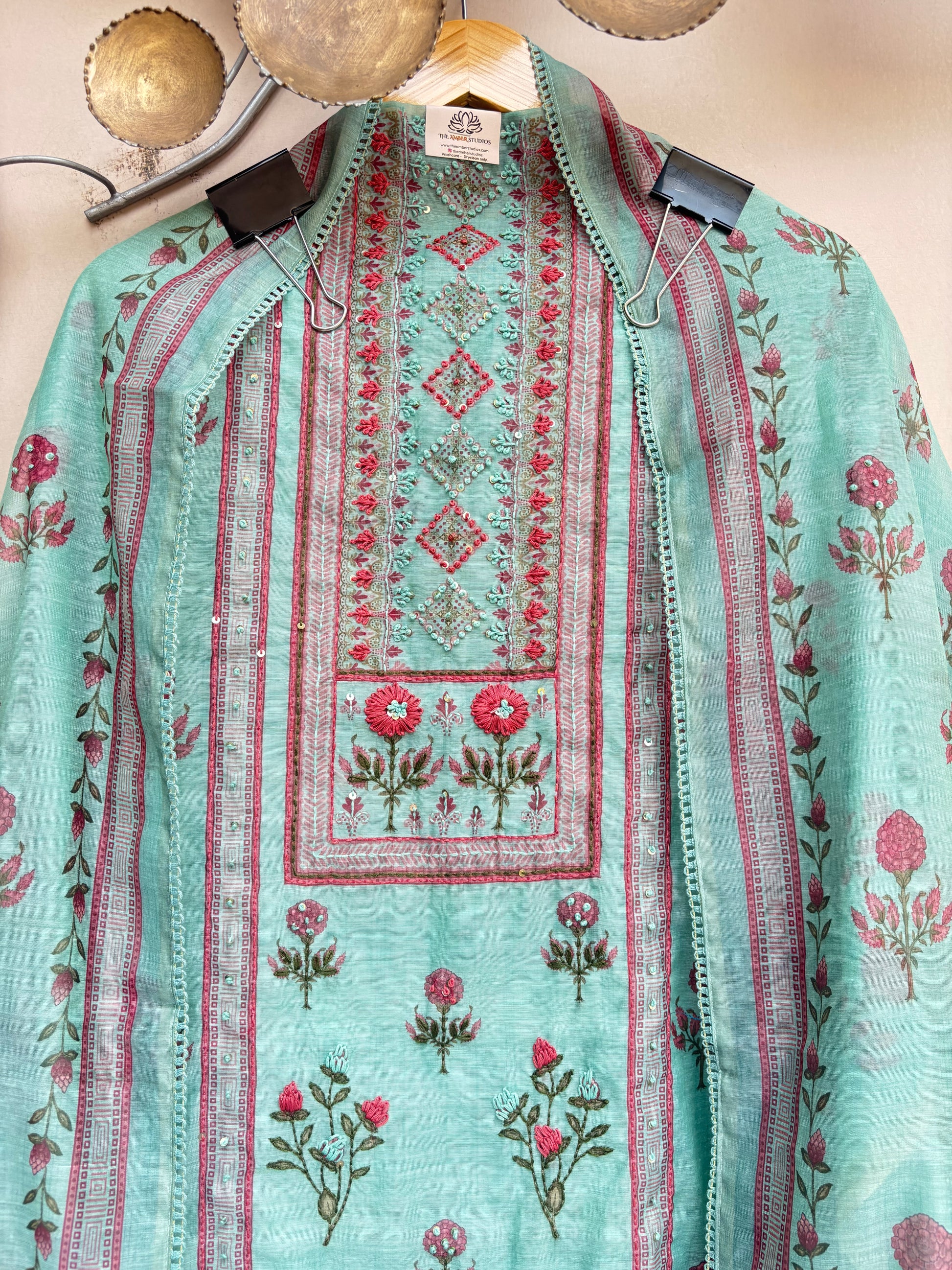 Blush Meadow Unstitched Suit