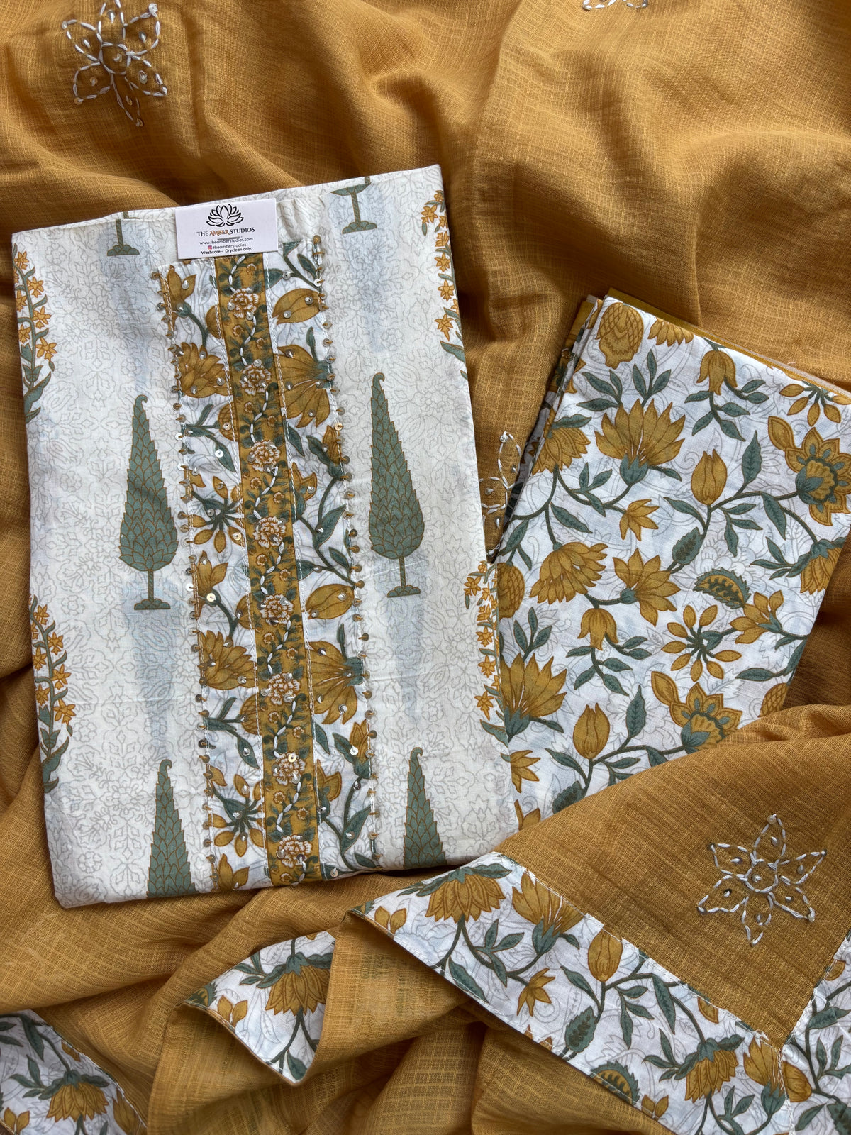 Rajbagh Handblock Cotton Unstitched Suit