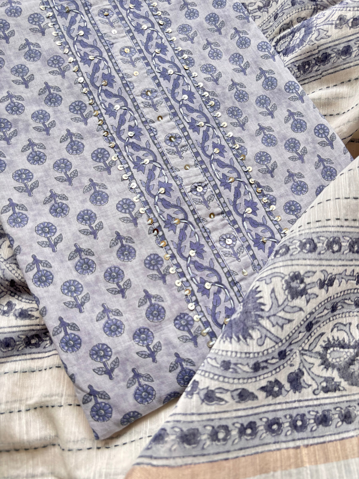 Kachnar Cotton Unstitched Suit