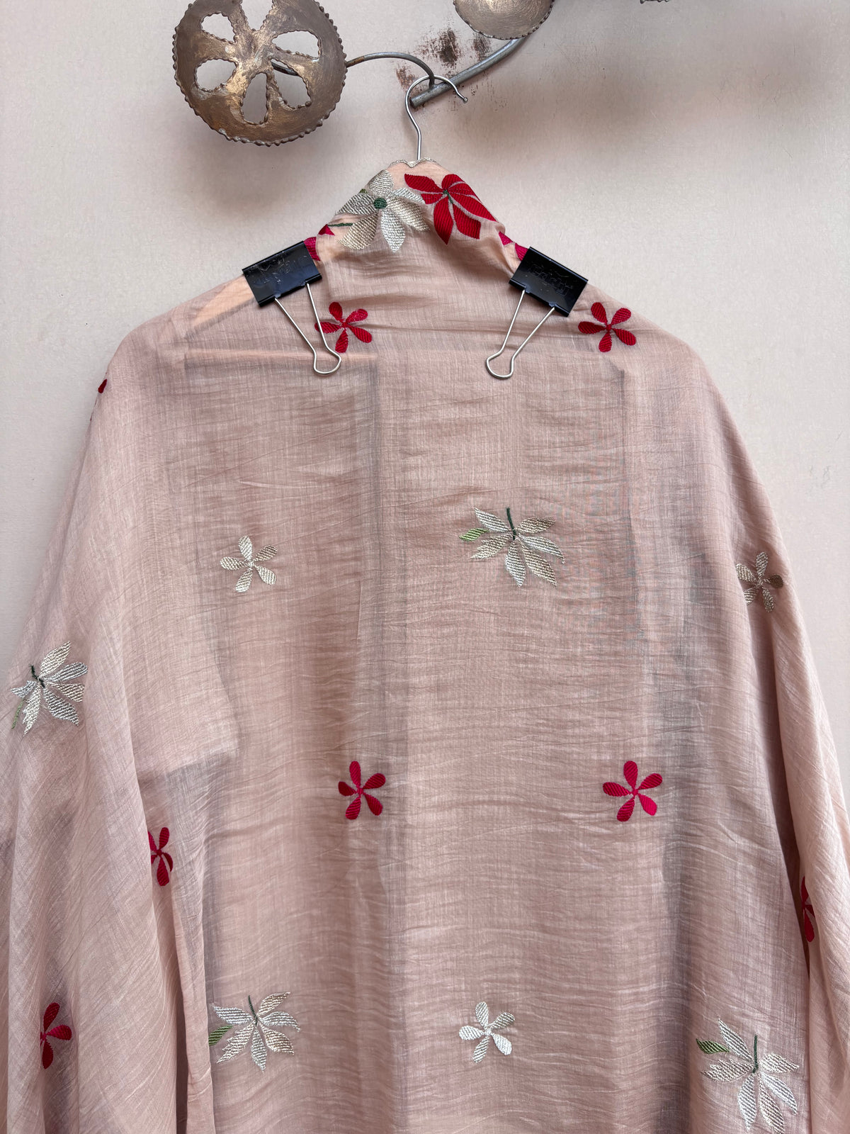 Yusra Veil Mulmul Chanderi Unstitched Suit