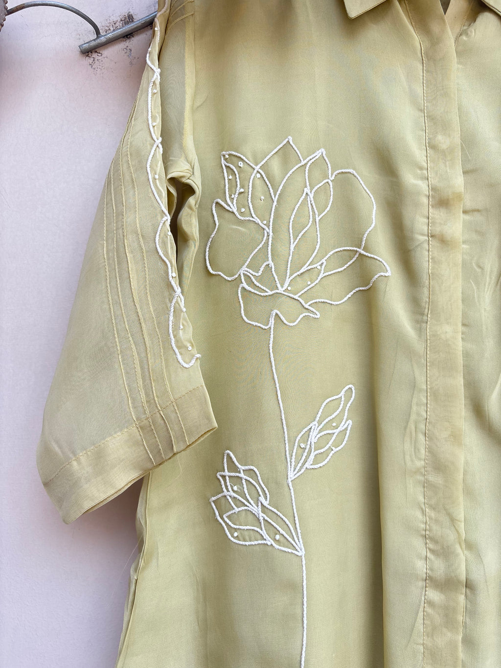 Lemon Green Blossom Shirt