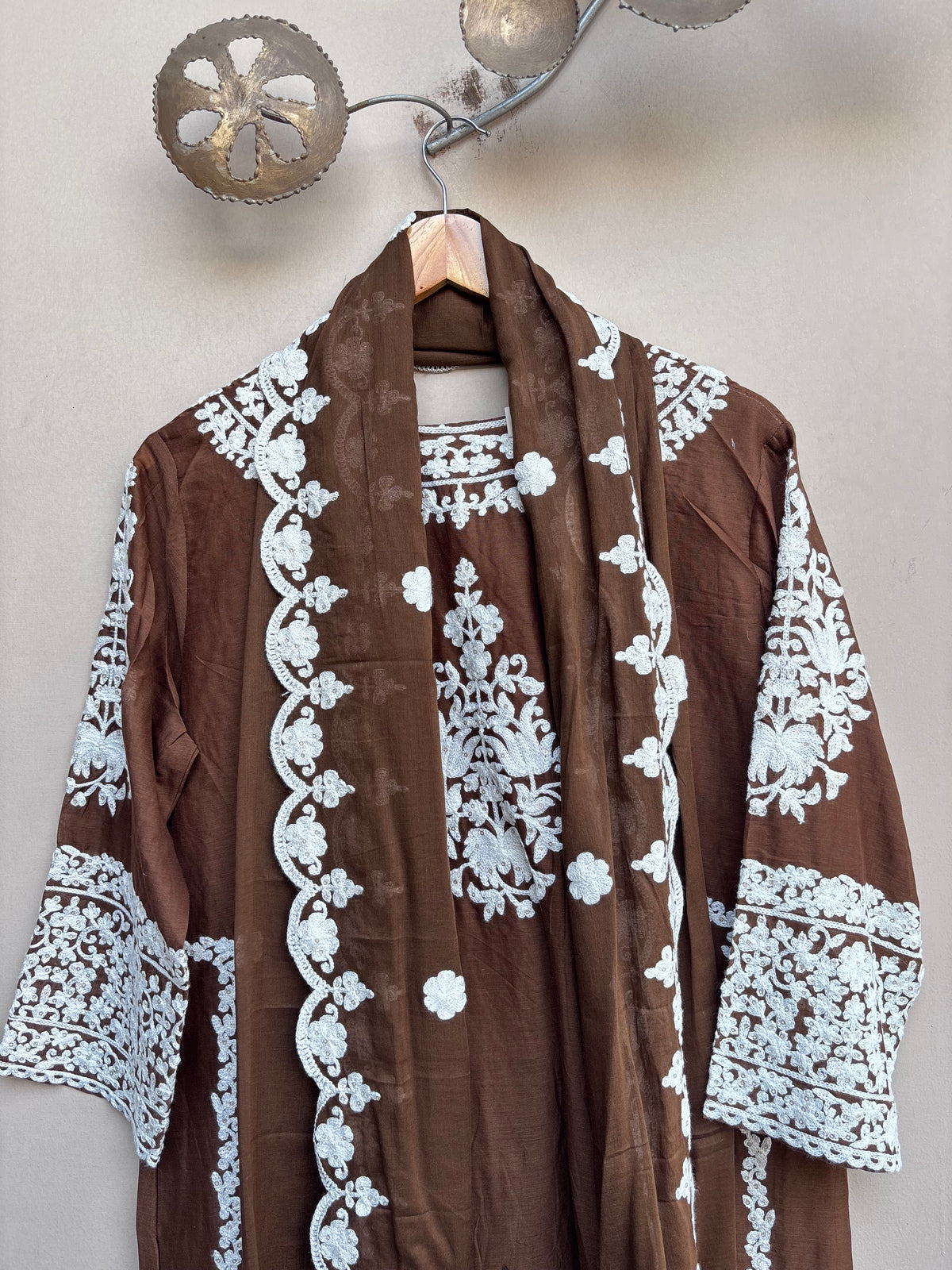 Chaubara Mulcotton 3 pc Kurta Set