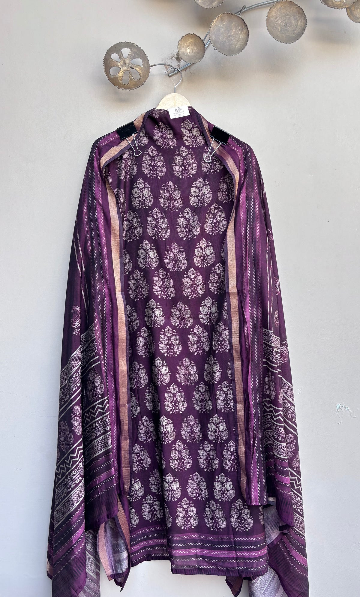Shahbaag Maheshwari Unstitched Suit