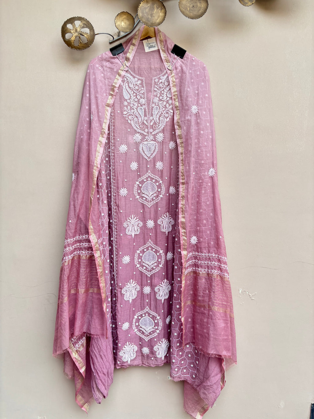 Mulchanderi Luckhnavi 3pc Unstitched Suit
