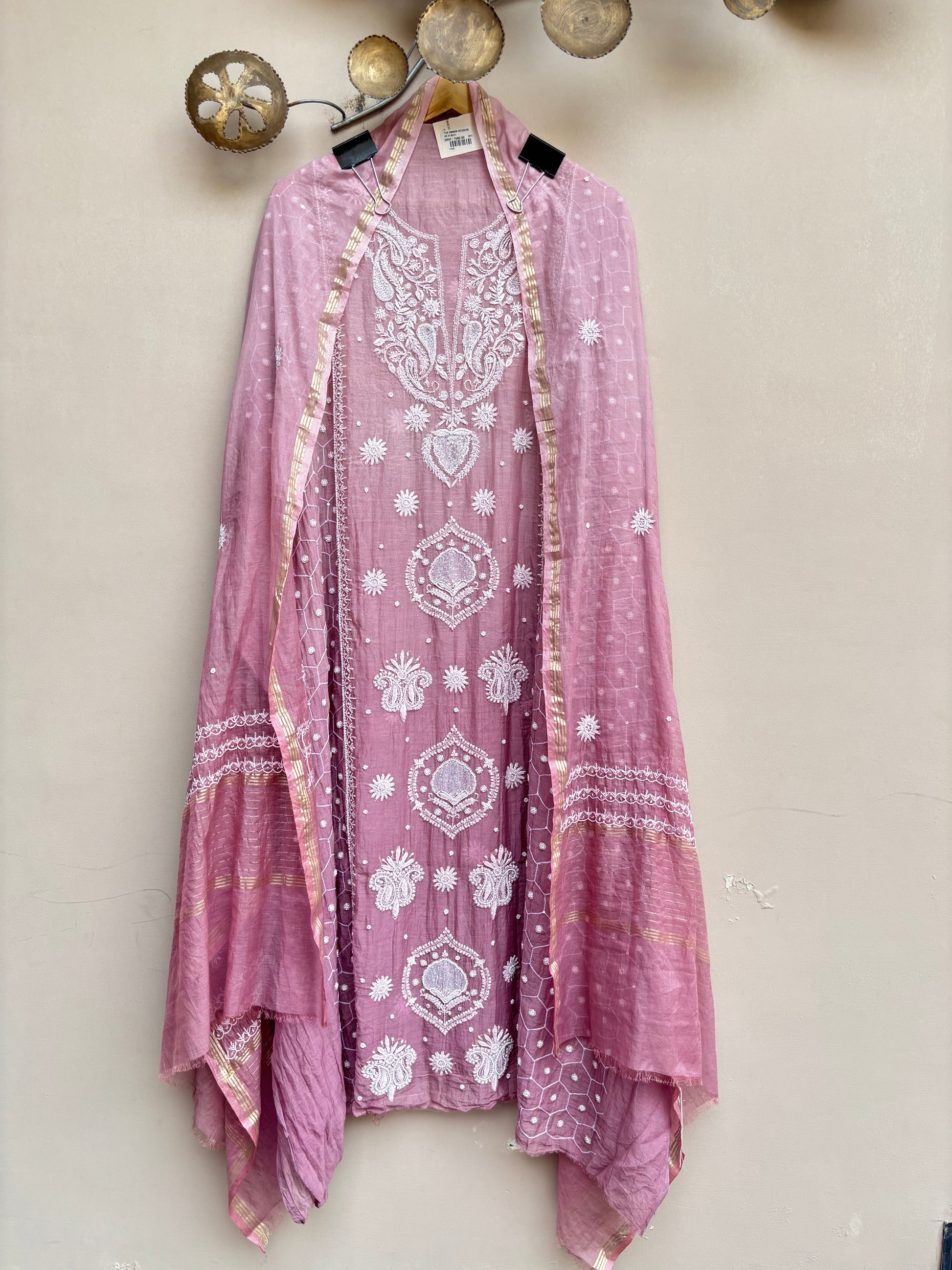 Mulchanderi Luckhnavi 3pc Unstitched Suit
