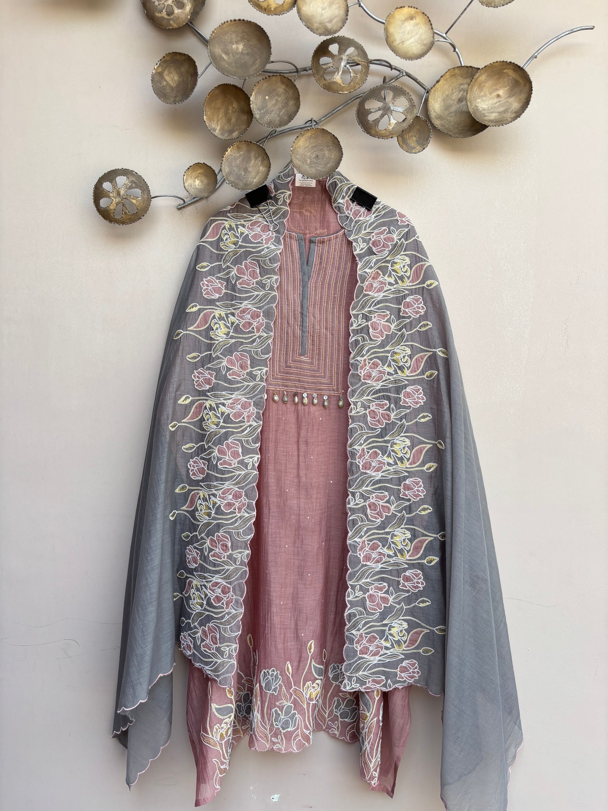 Tulip Whisper Unstitched Suit