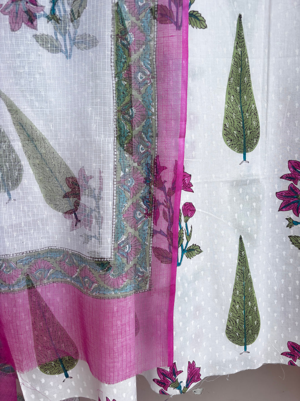 Rosé Gulmohar Unstitched Suit